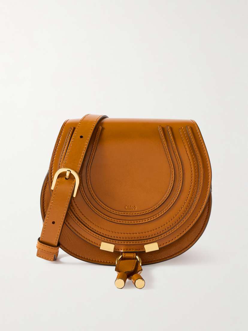 Chloé Marcie Mini Textured-leather Shoulder Bag