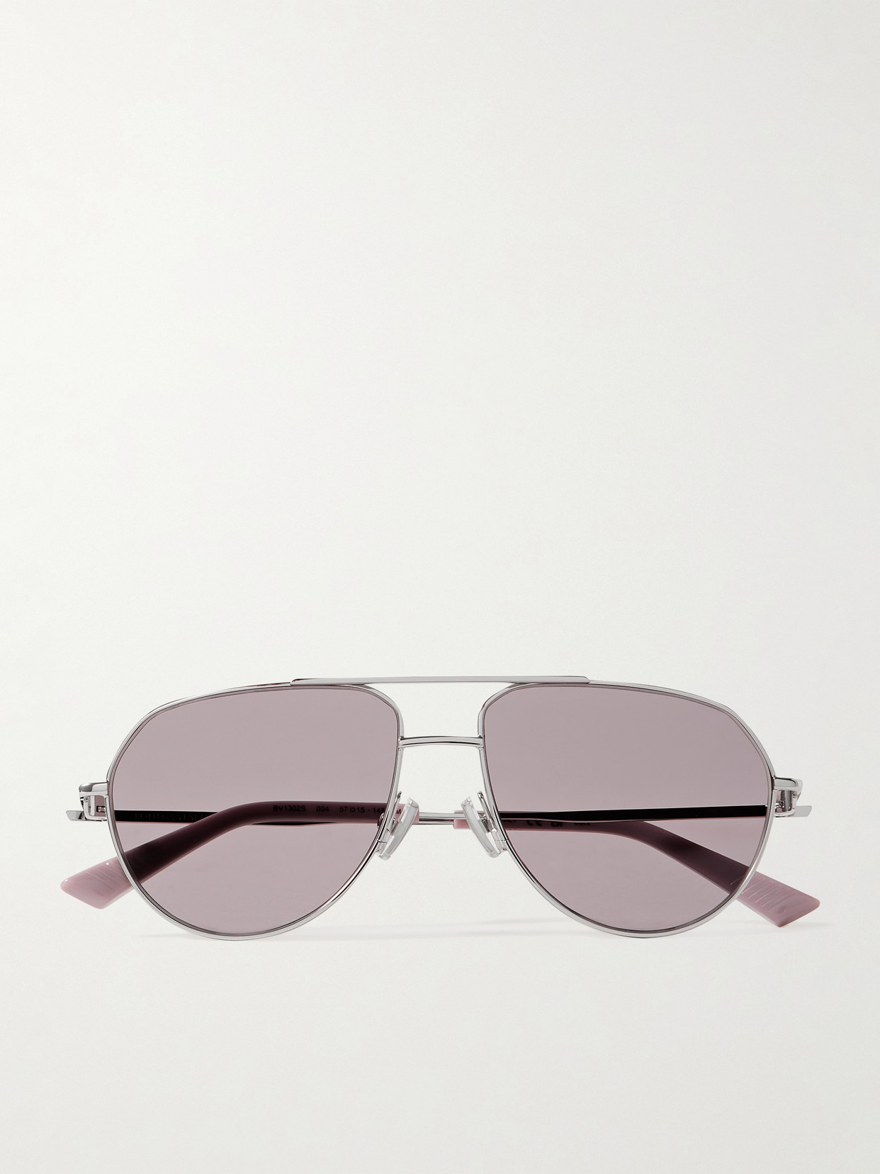 Bottega Veneta Eyewear - Aviator-style Silver-tone Sunglasses - One size