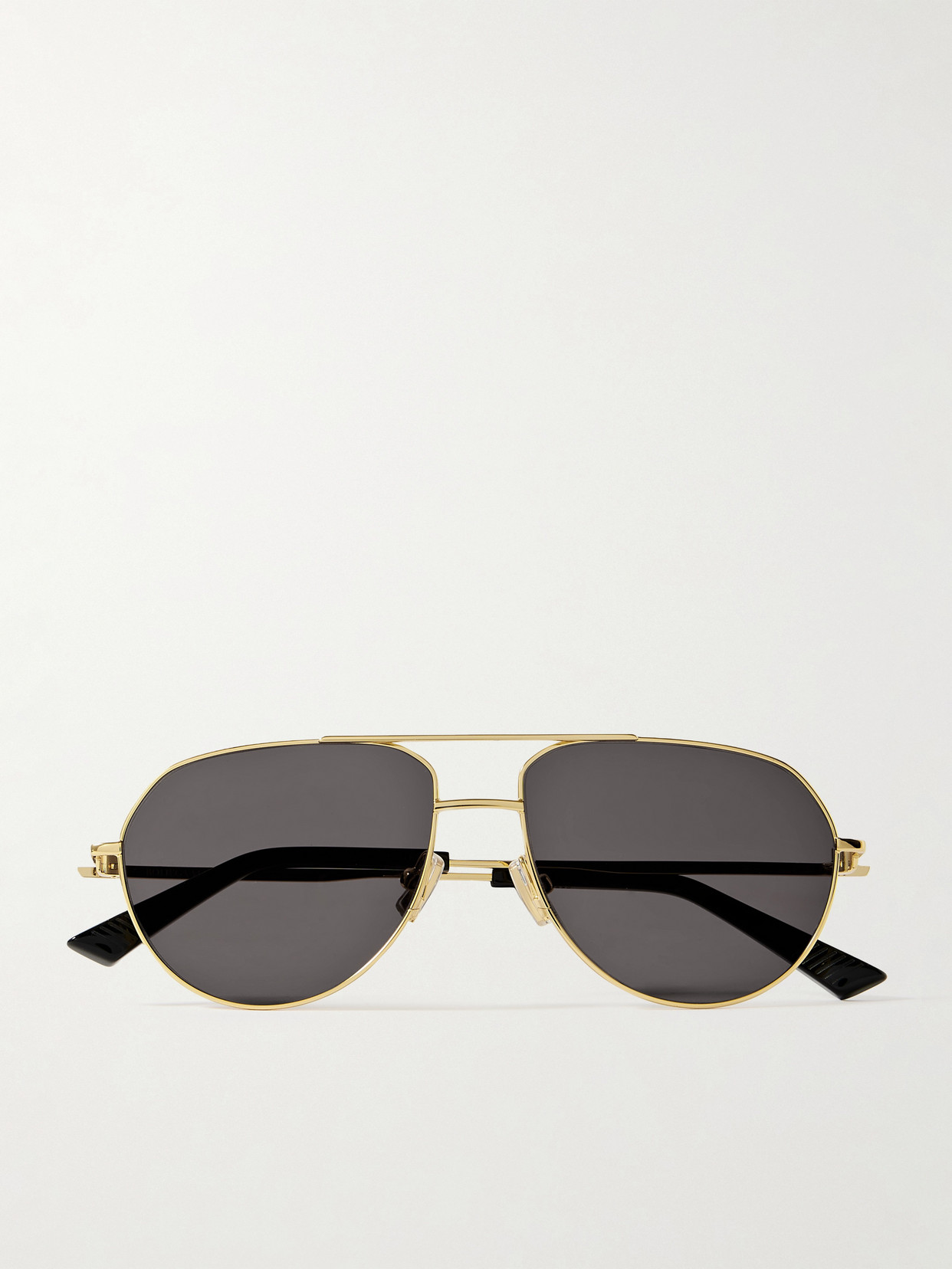 Bottega Veneta Aviator-style Gold-tone Sunglasses