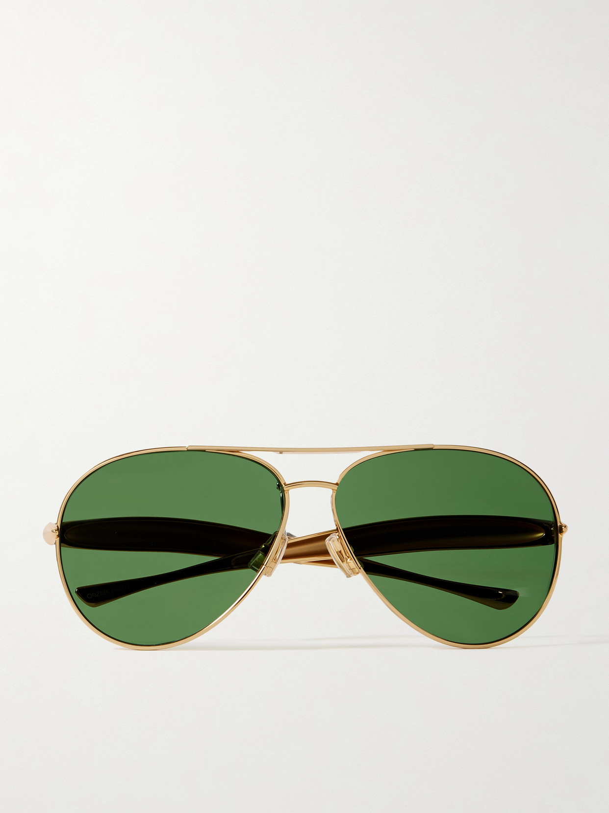 Bottega Veneta Sardine Aviator-style Gold-tone Sunglasses