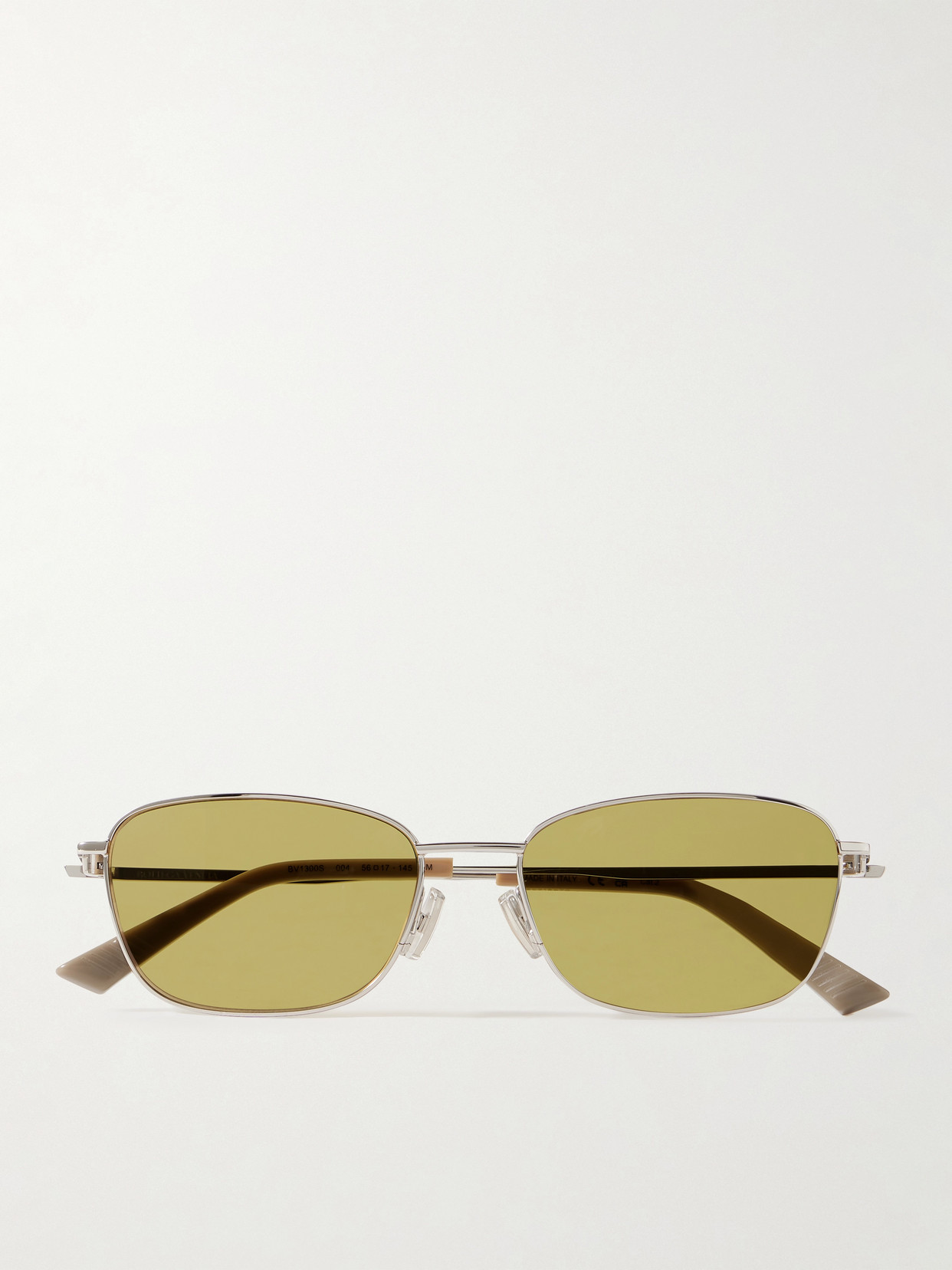 Bottega Veneta Square-frame Gold-tone Sunglasses