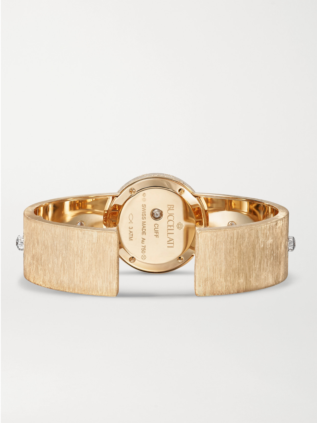 Buccellati Macri 24mm 18-karat Gold, Mother-of-pearl And Diamond Watch In Gold
