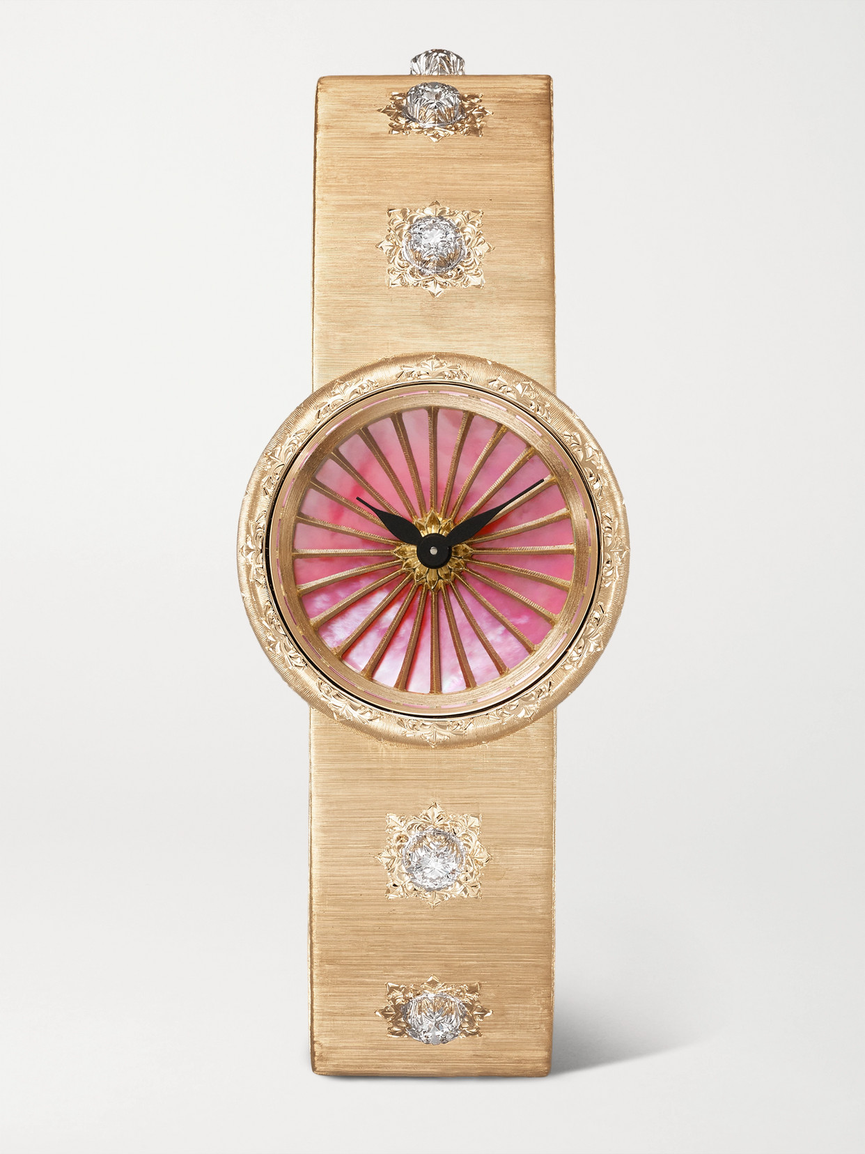 Buccellati Macri 24mm 18-karat Gold, Mother-of-pearl And Diamond Watch