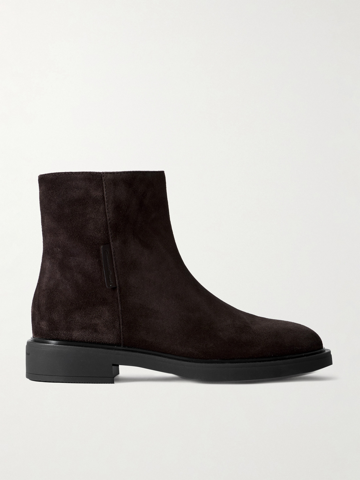 Gianvito Rossi - Lexington 20 Leather-trimmed Suede Ankle Boots - Brown