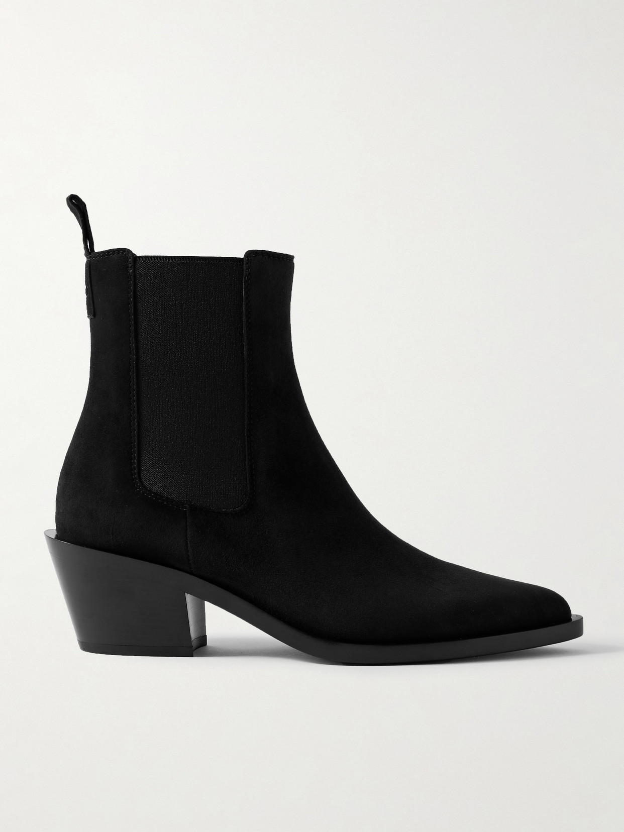 Gianvito Rossi Wylie 60 Suede Chelsea Boots In Black