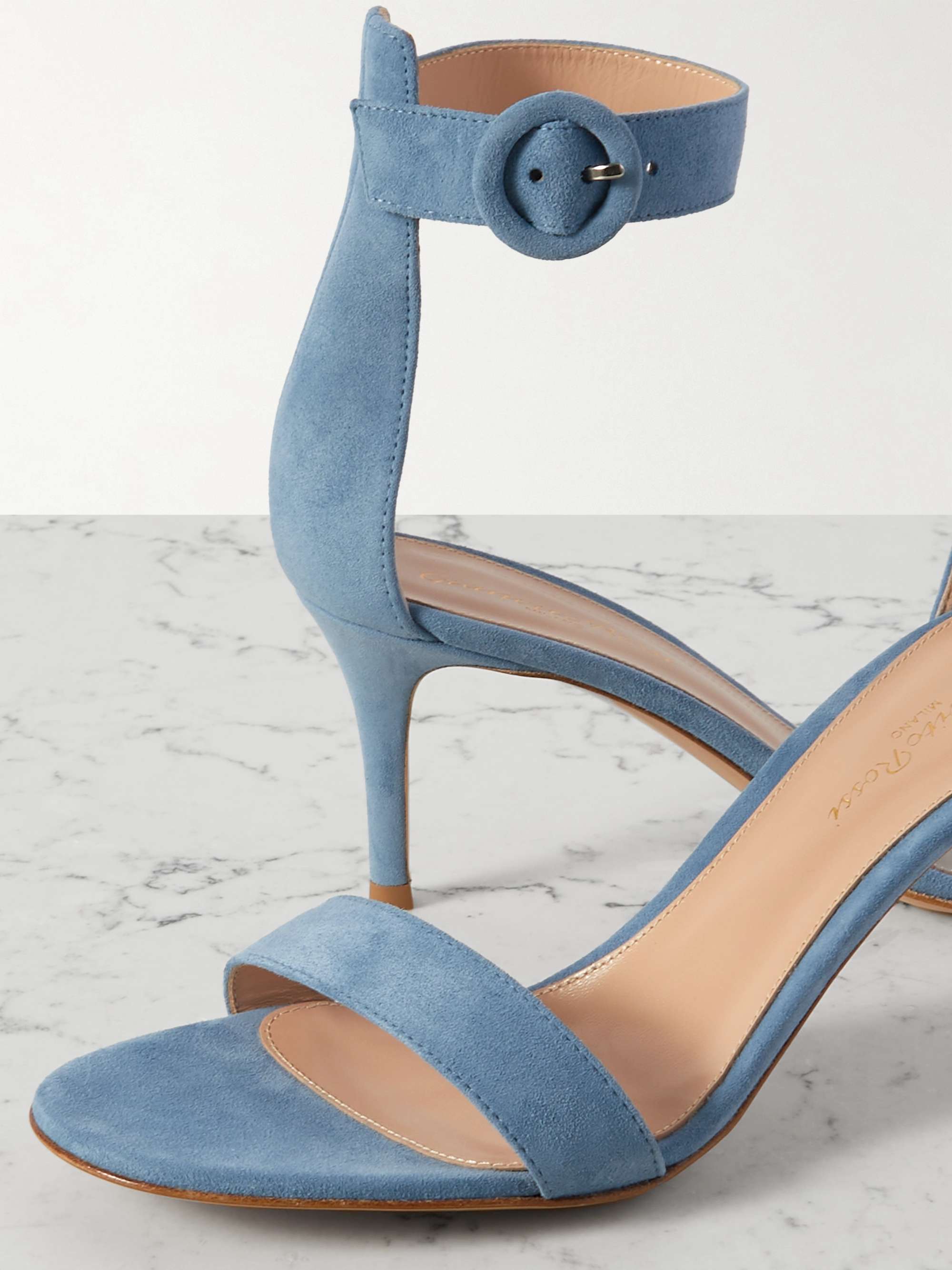 GIANVITO ROSSI Portofino 70 suede sandals
