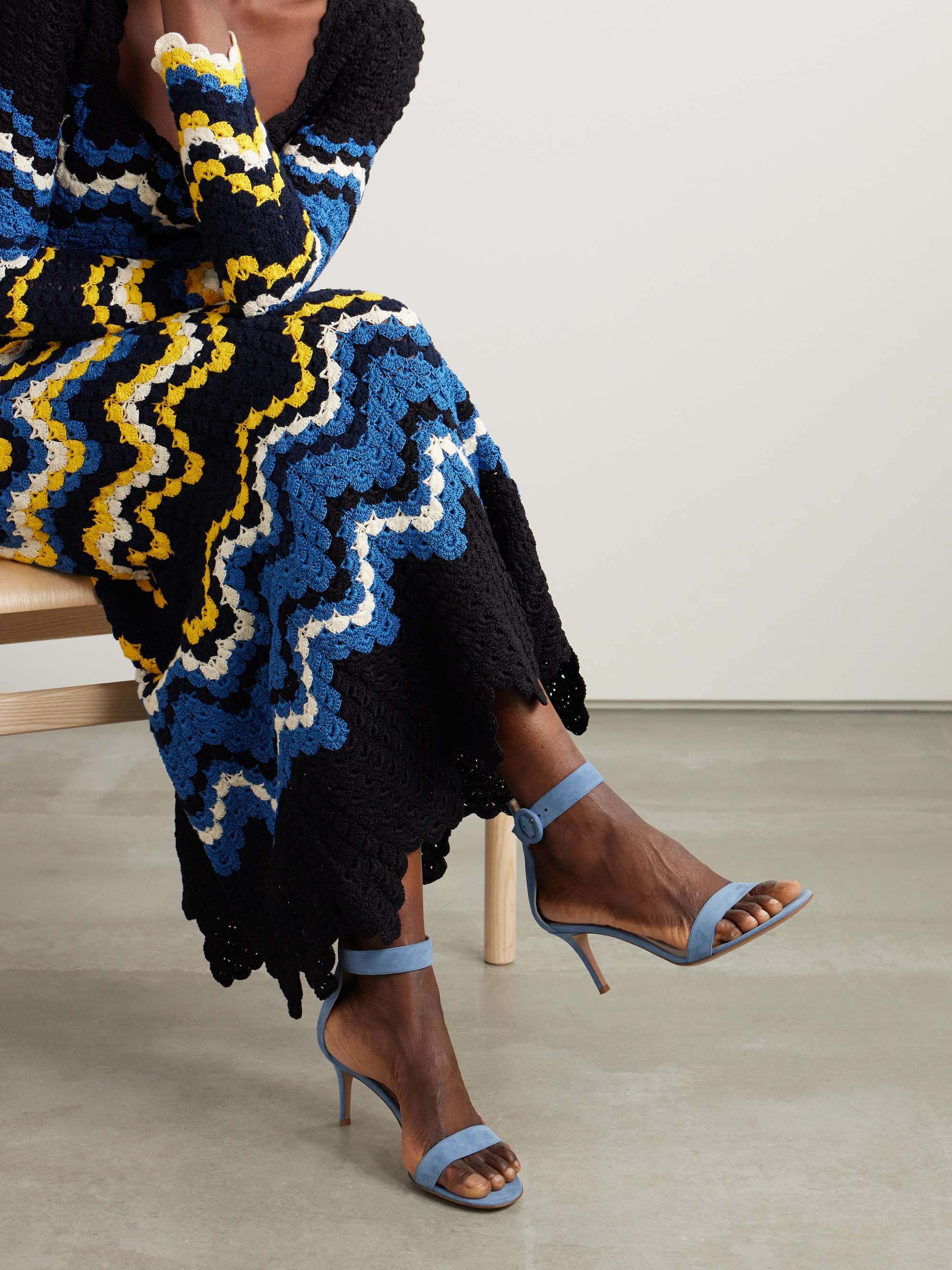 GIANVITO ROSSI Portofino 70 suede sandals