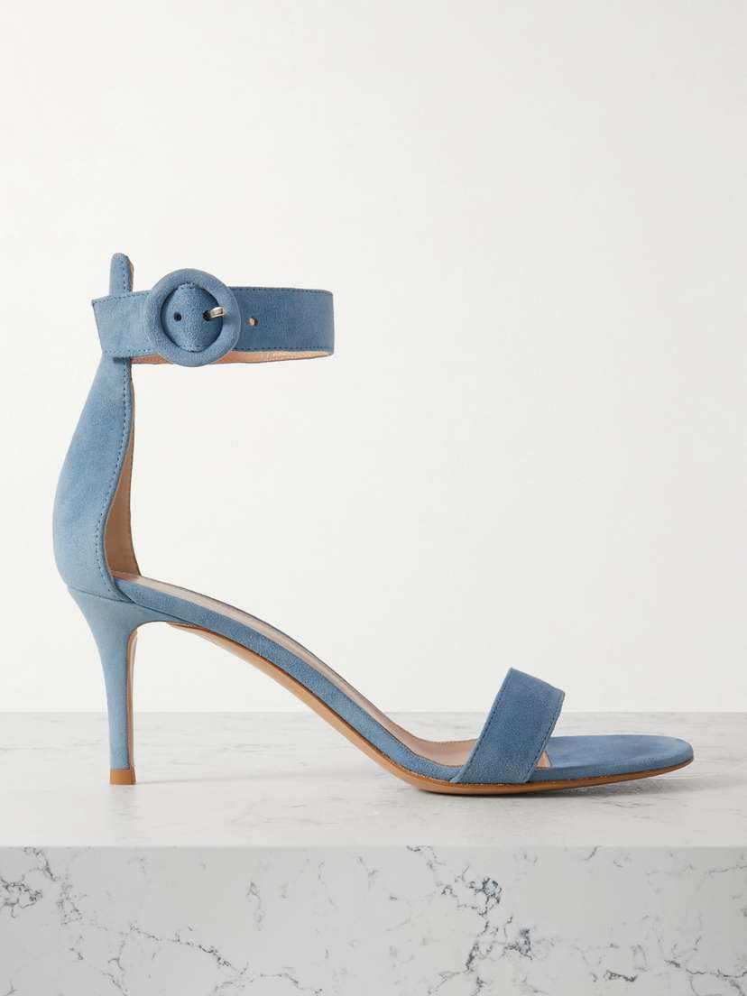 Gianvito Rossi Portofino 70 Suede Sandals