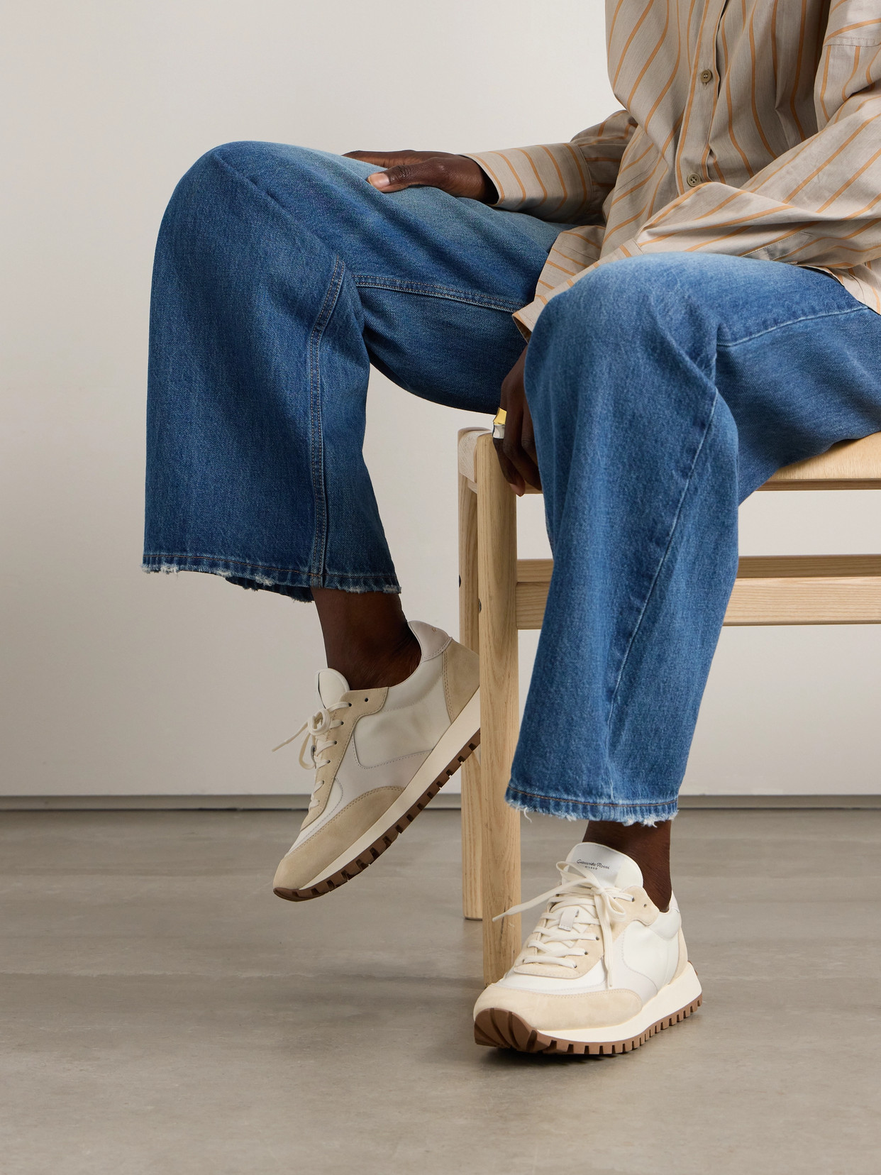 Gravel Suede, Leather And Sneakers