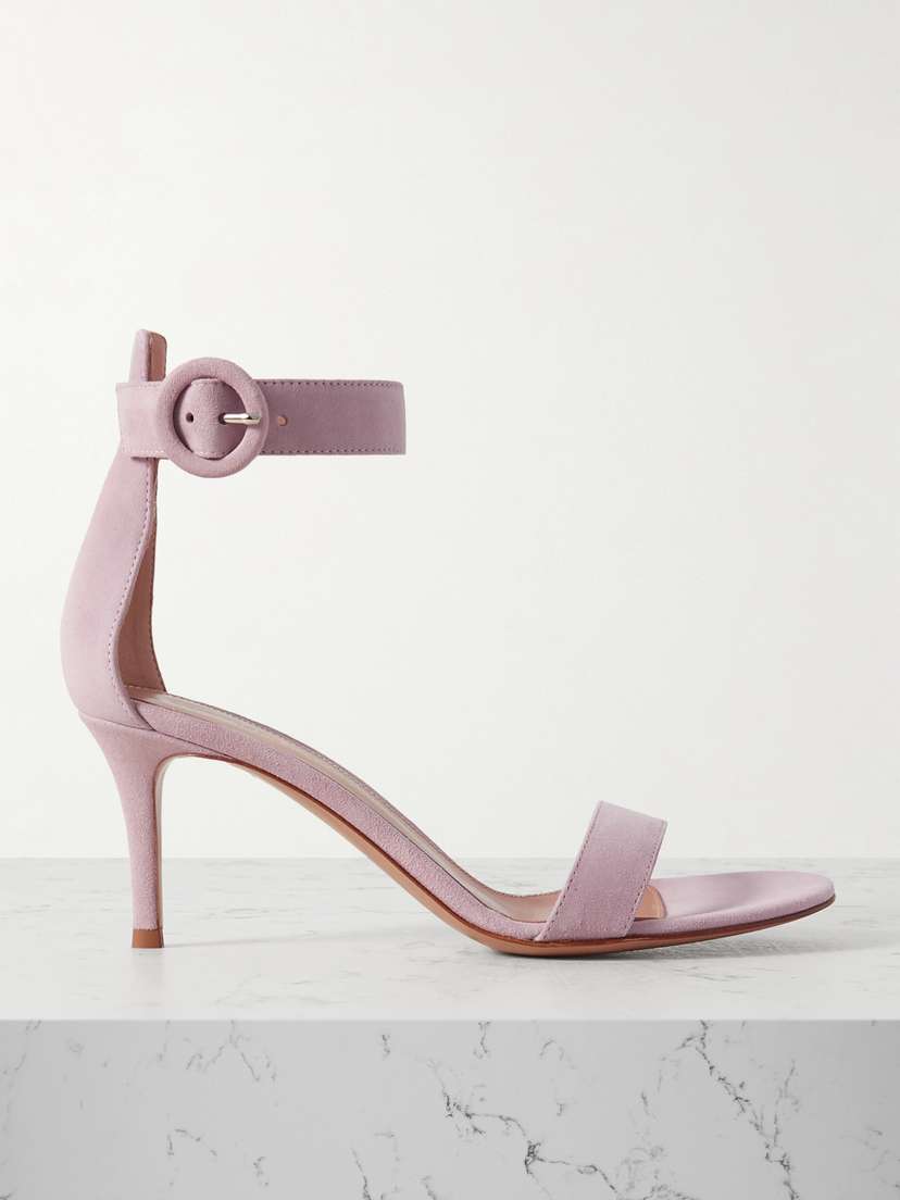 Gianvito Rossi Portofino 70 Suede Sandals