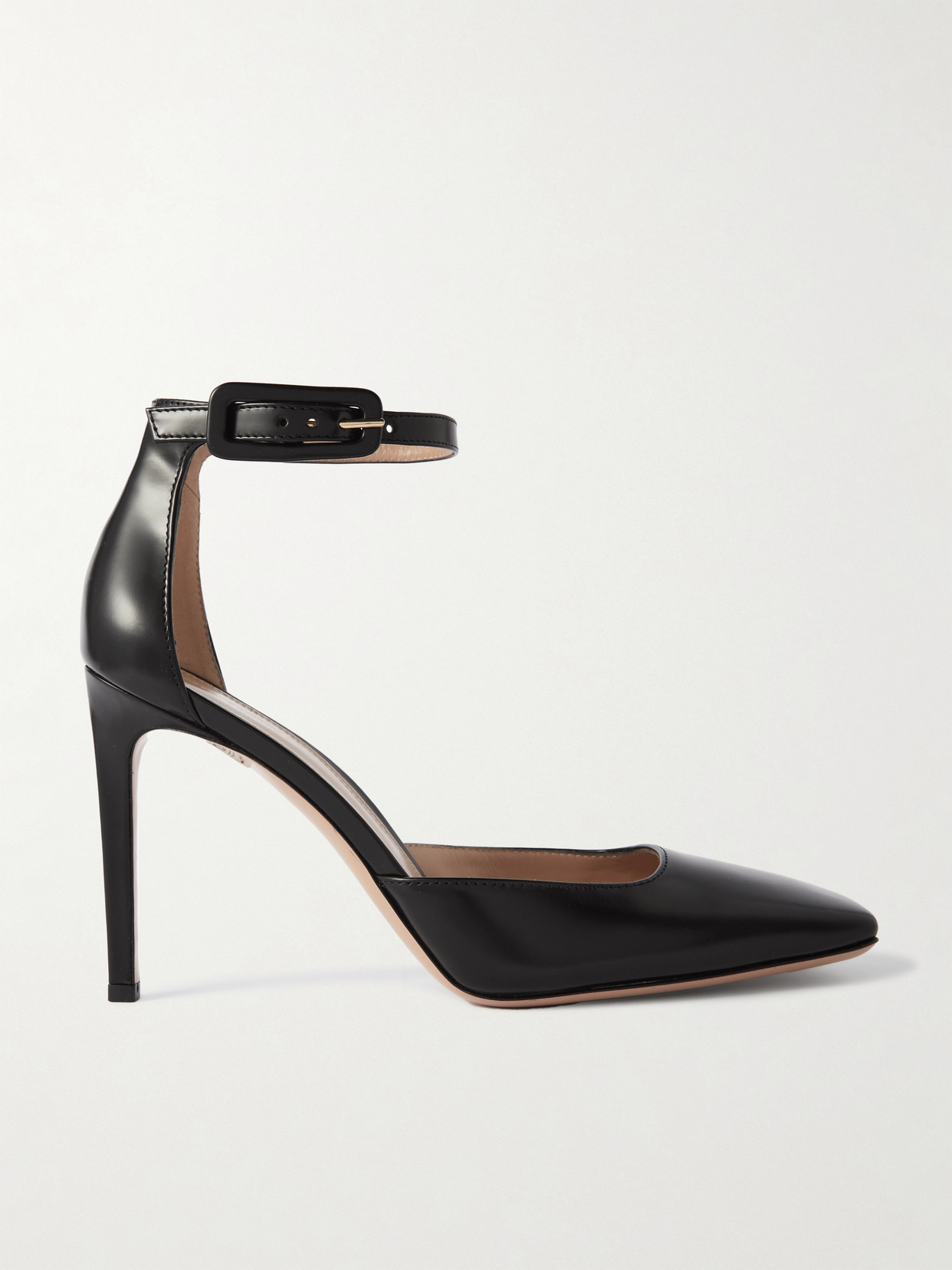 Gianvito Rossi Tokio Glossed-leather Pumps In Black