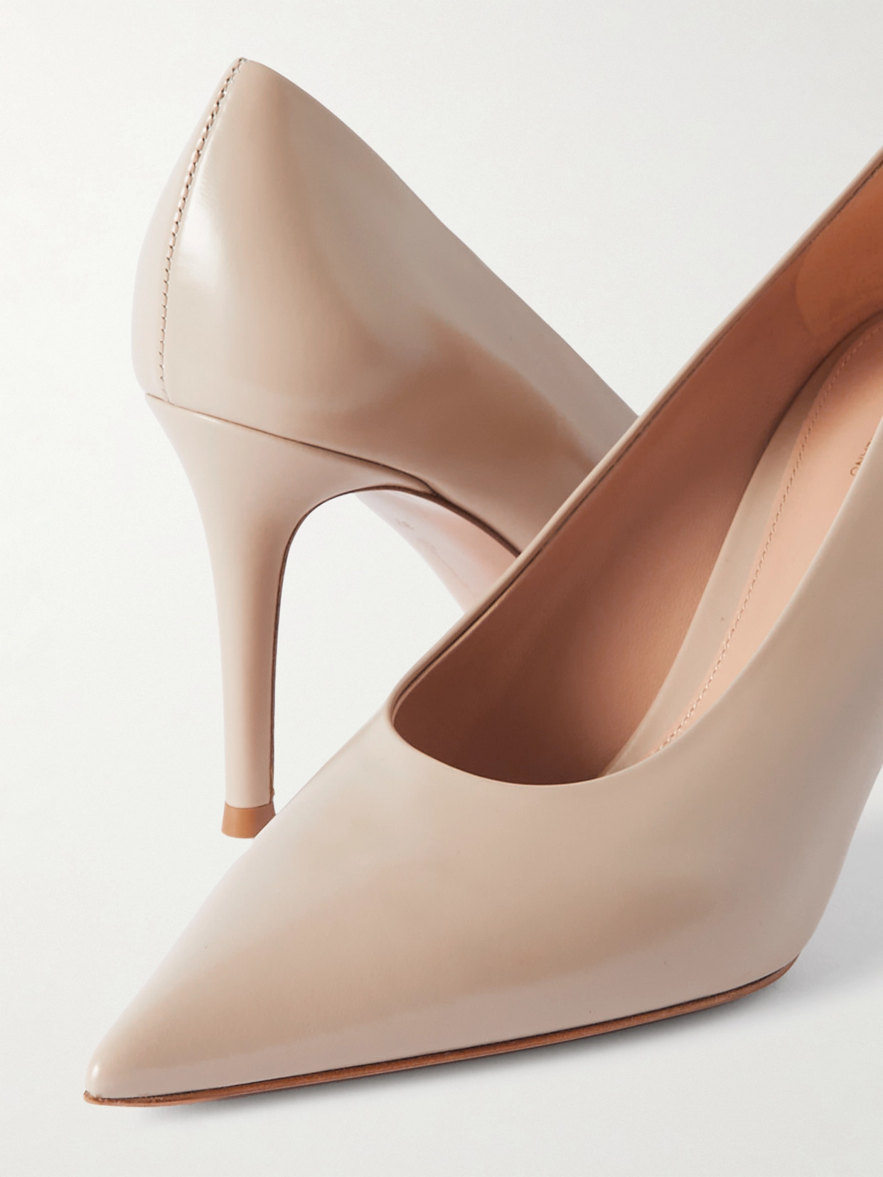 Gianvito Rossi Woman Pumps Platinum Size 9.5 Textile Fibers In Neutrals