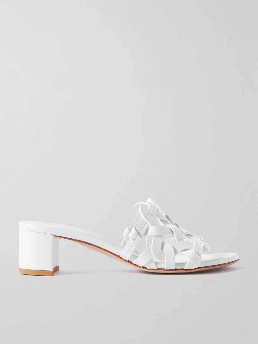 Gianvito Rossi Amalfi 45 Woven Leather Sandals