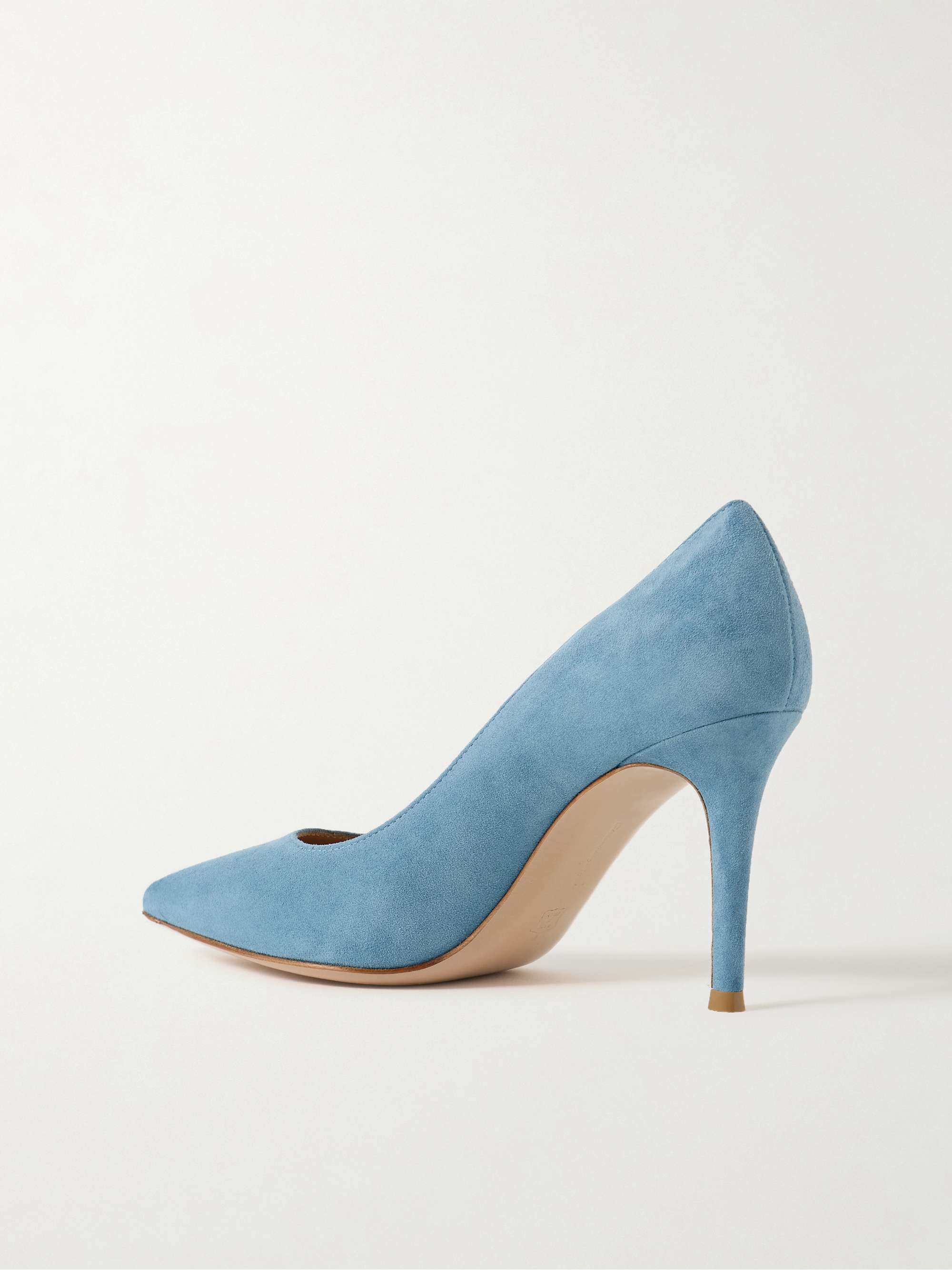 GIANVITO ROSSI 85 suede pumps