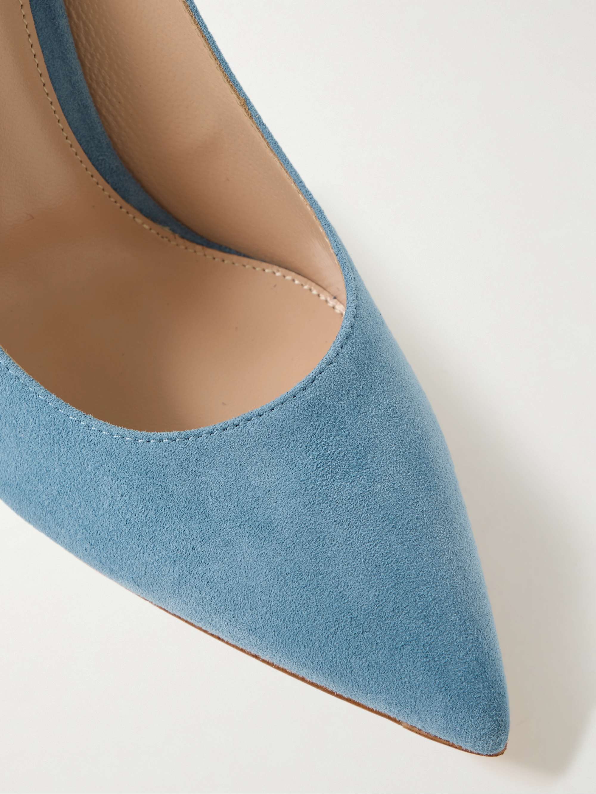 GIANVITO ROSSI Gianvito 85 suede pumps | NET-A-PORTER