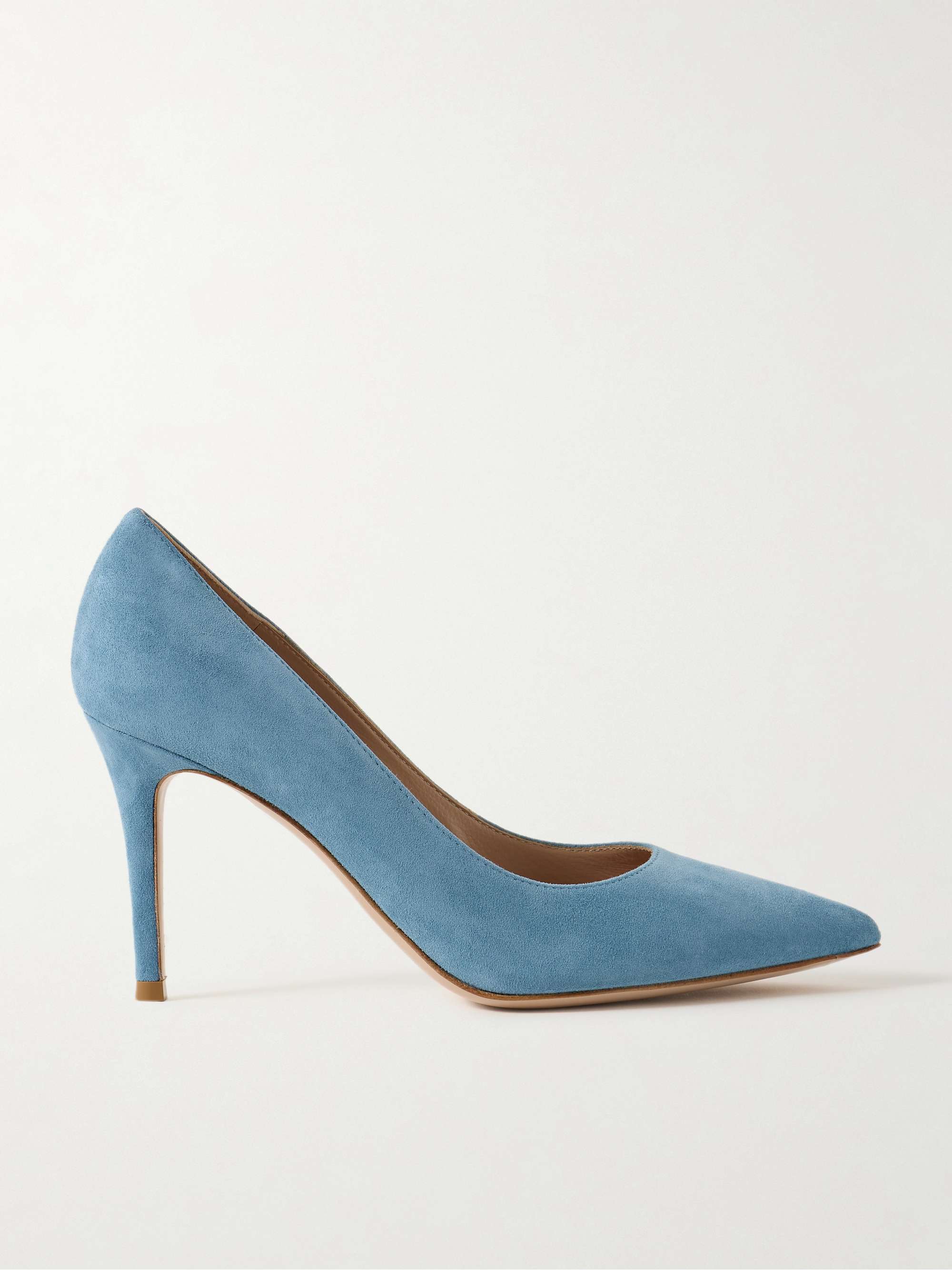 Gianvito rossi blue suede pumps 2025