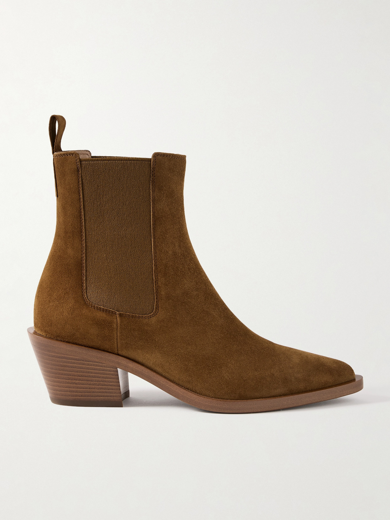 Gianvito Rossi - Wylie 60 Suede Chelsea Boots - Brown