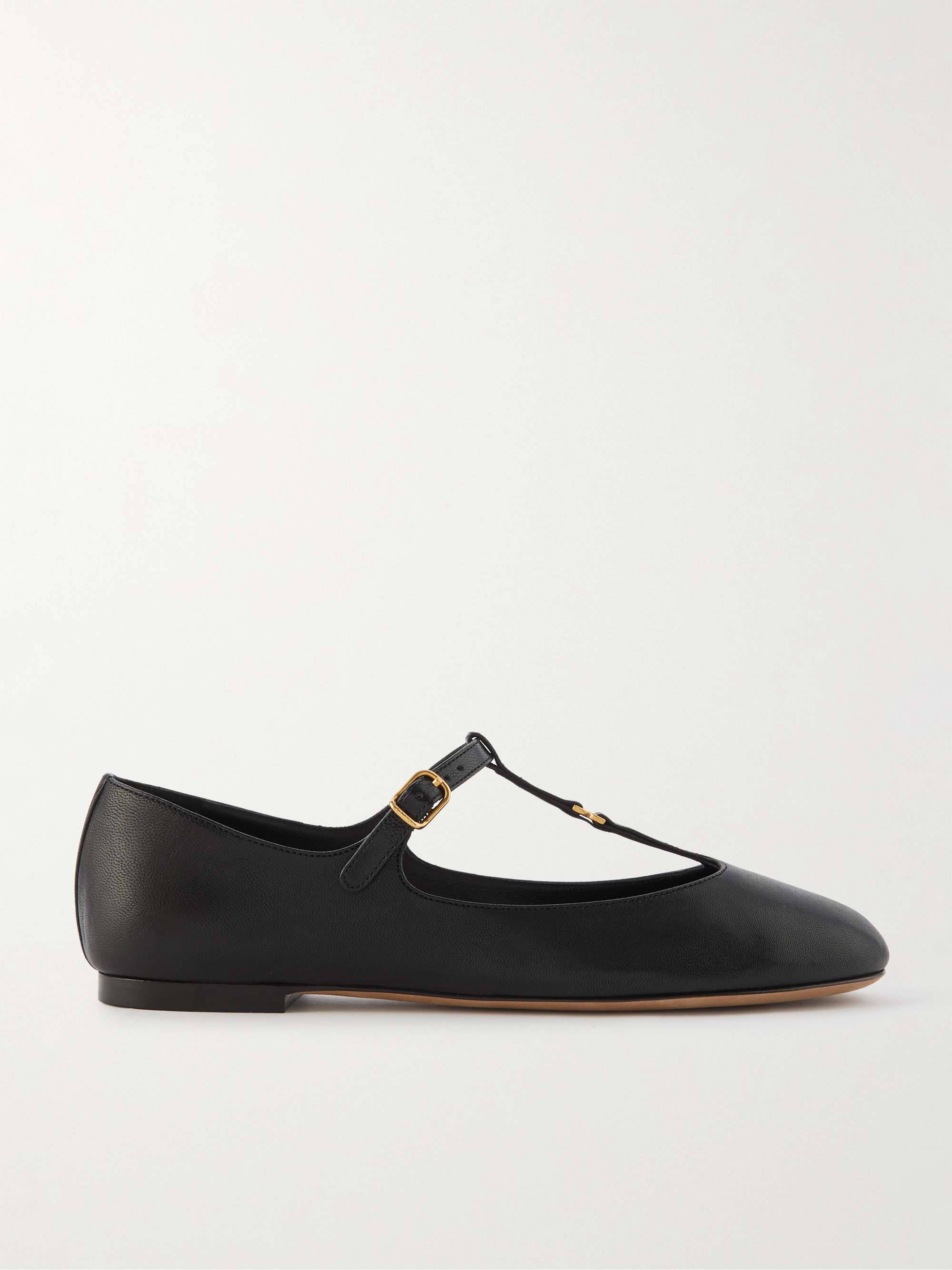 CHLOE Marcie embellished leather ballet flats NET A PORTER