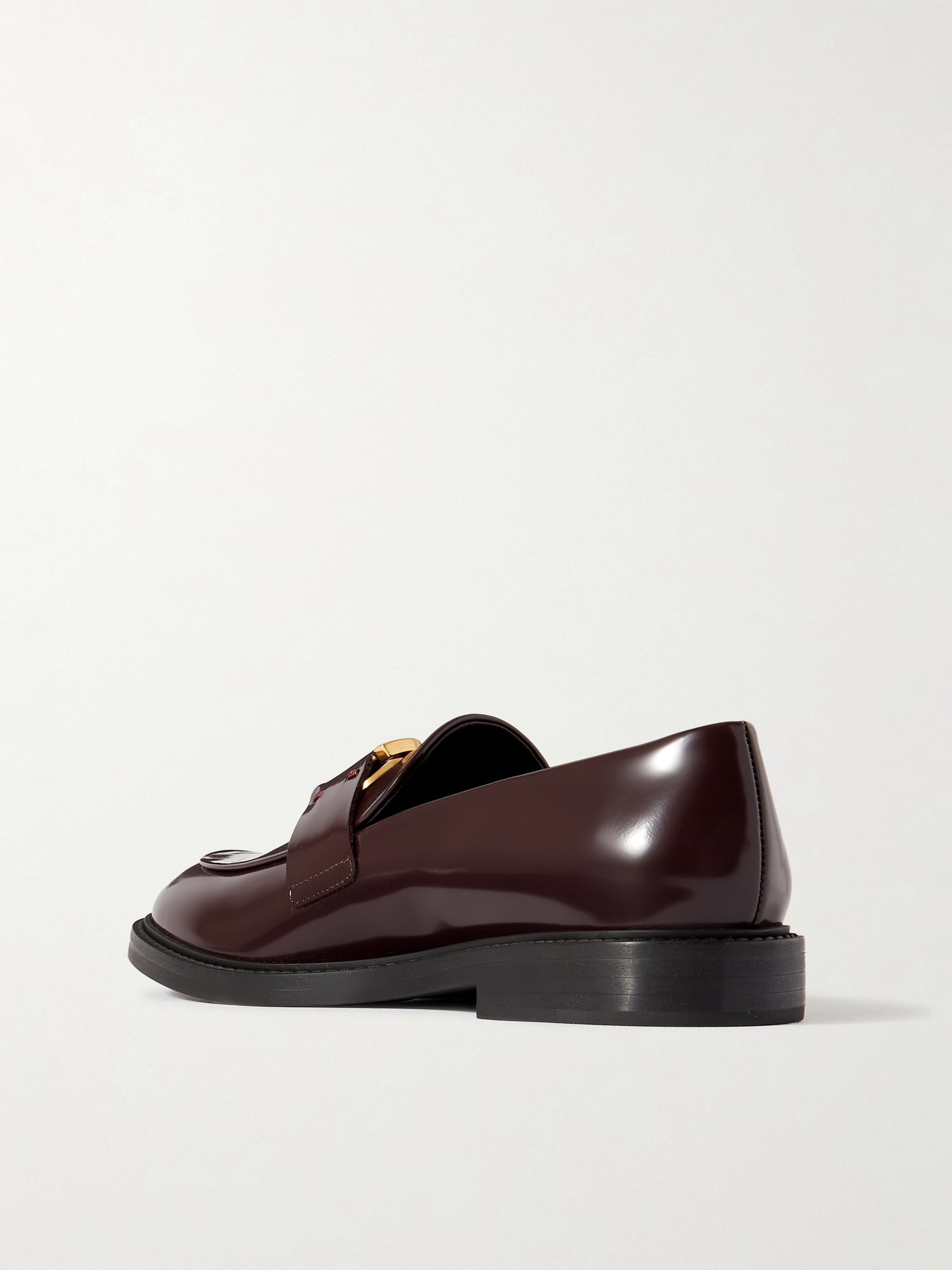 Chloé Marcie embellished leather loafers thumbnail