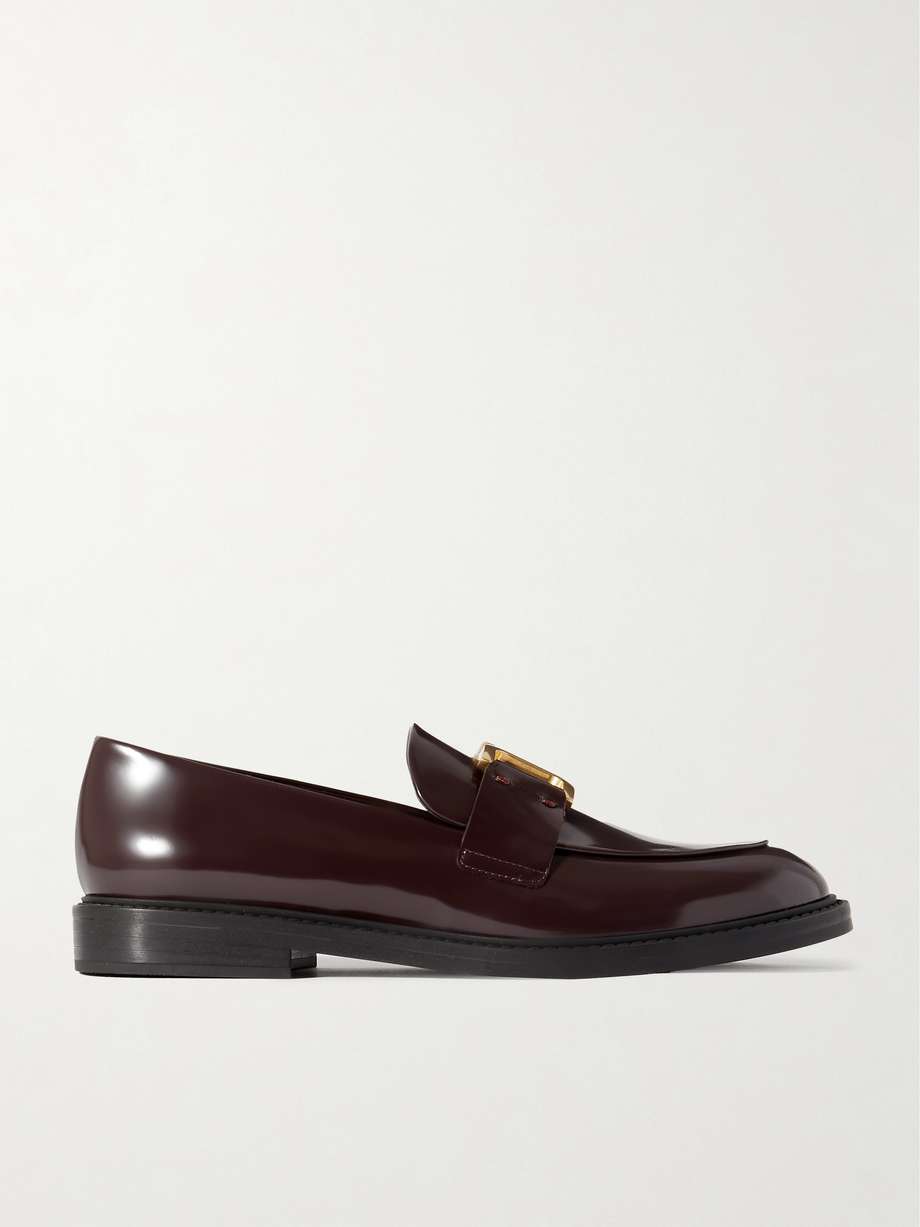 CHLOÉ Marcie embellished leather loafers