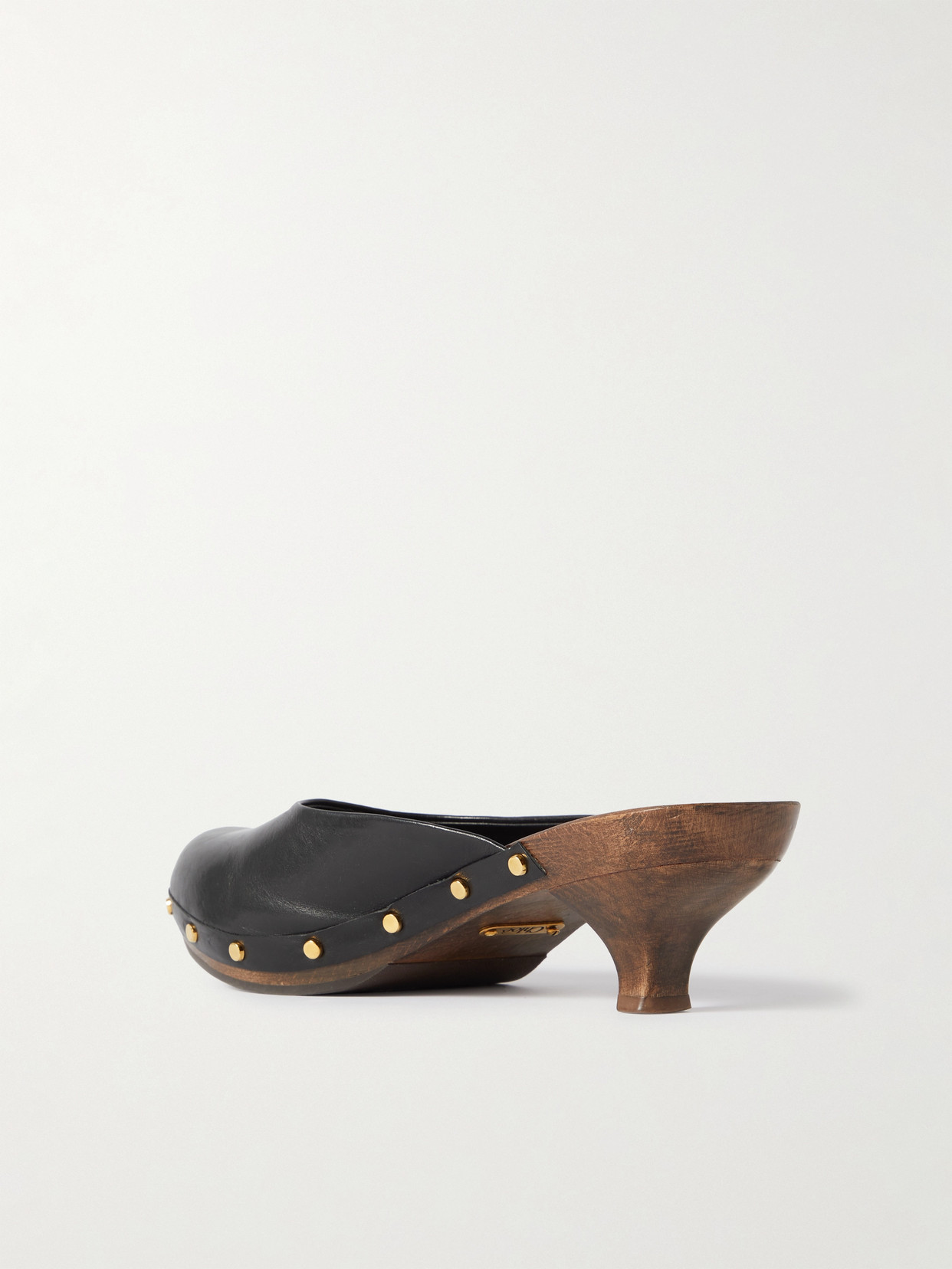 Chloé Judith Kitten Heel Clog In Black