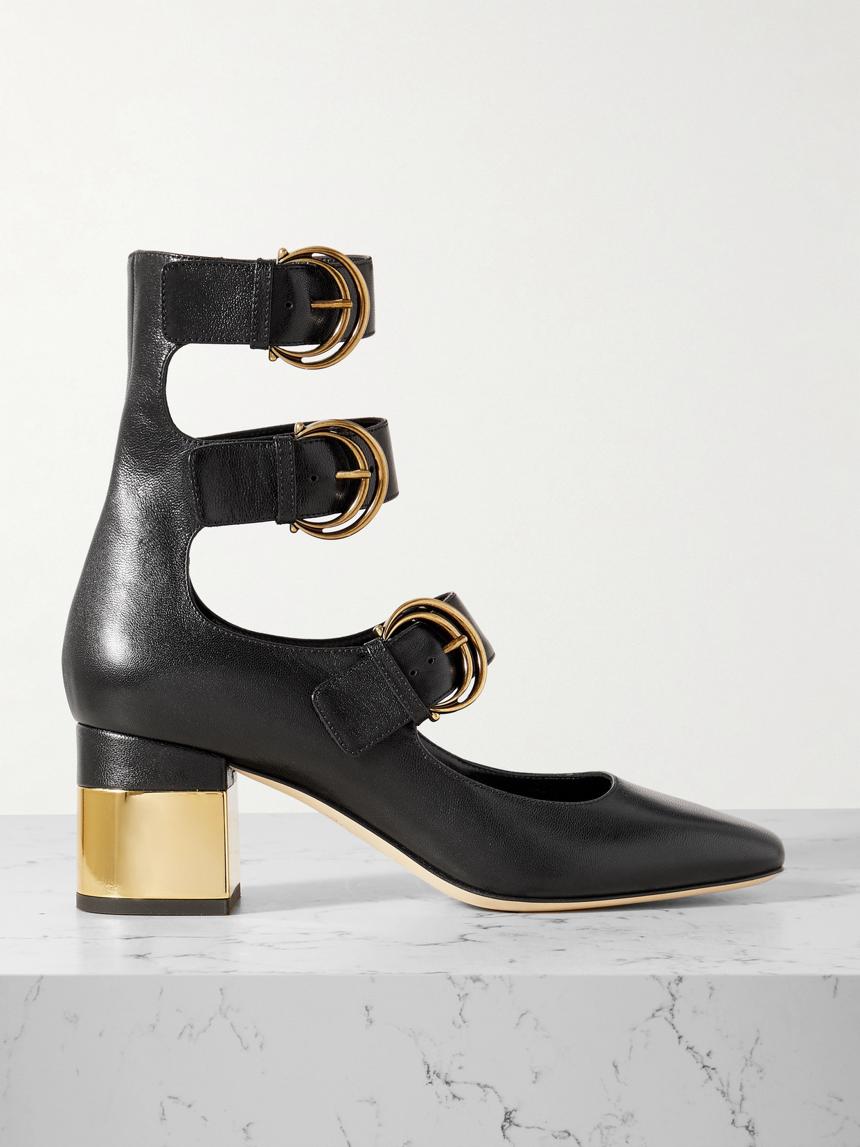 Chloé Alize Pumps In Black Leather In Black
