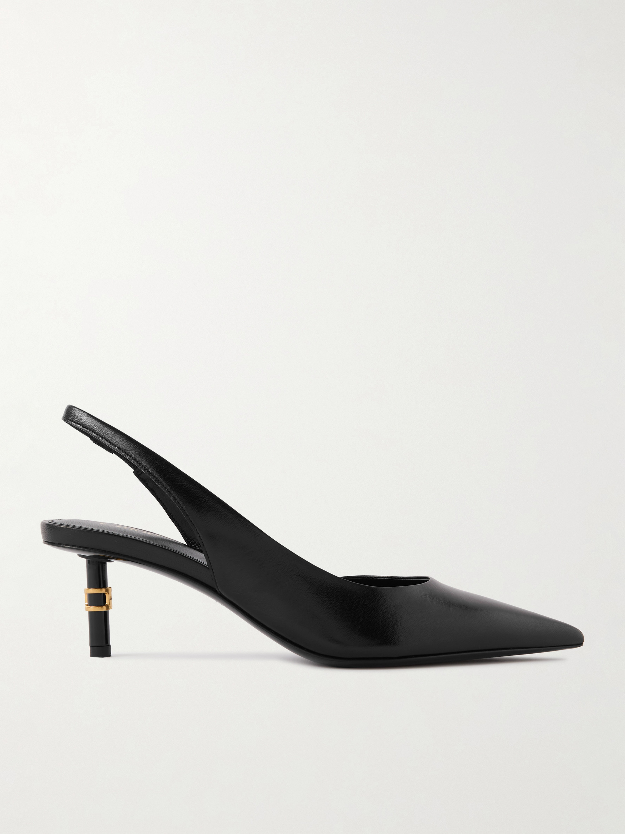 Chloé Marcie embellished leather slingback pumps