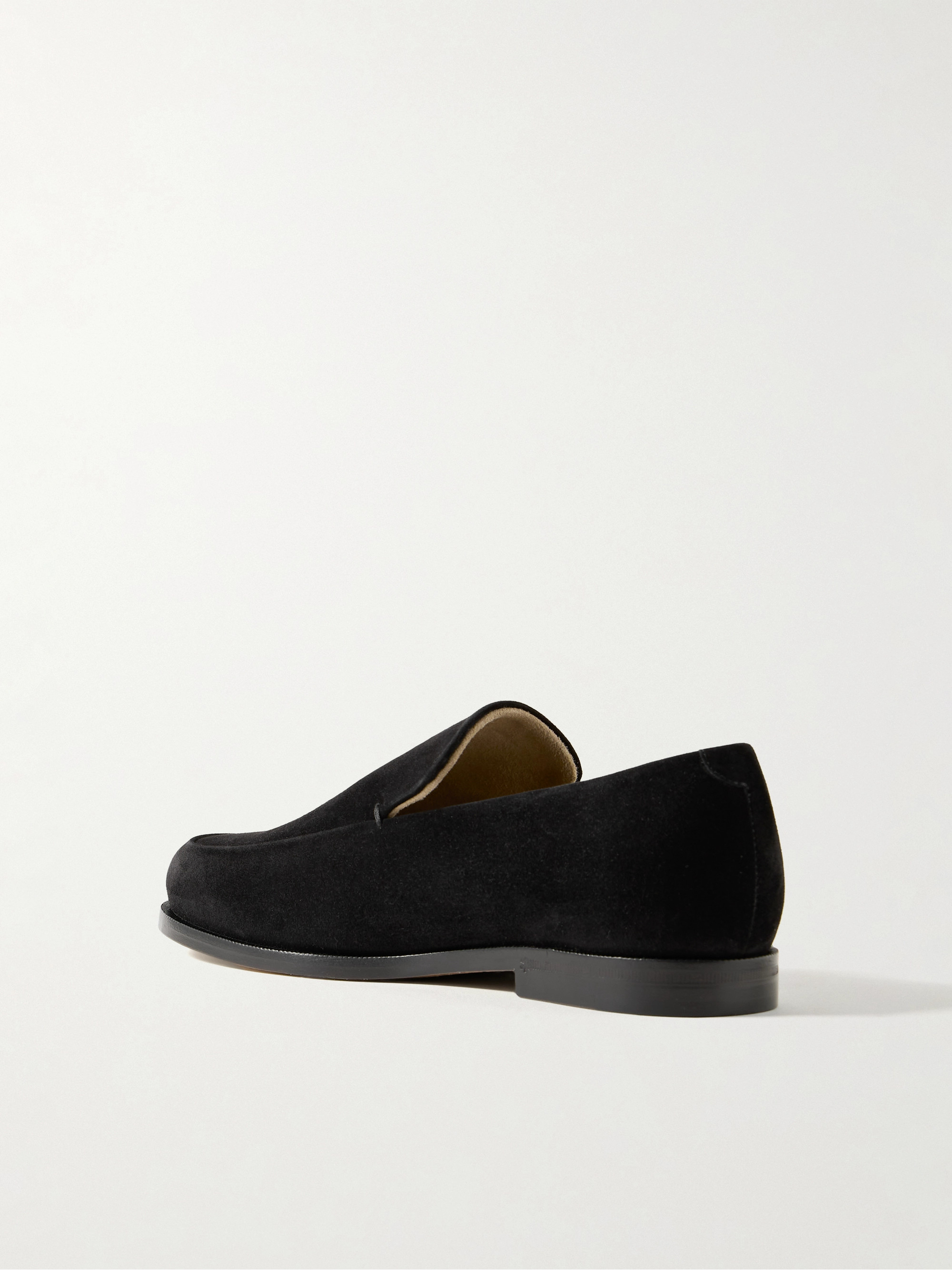 KHAITE Alessio suede loafers thumbnail