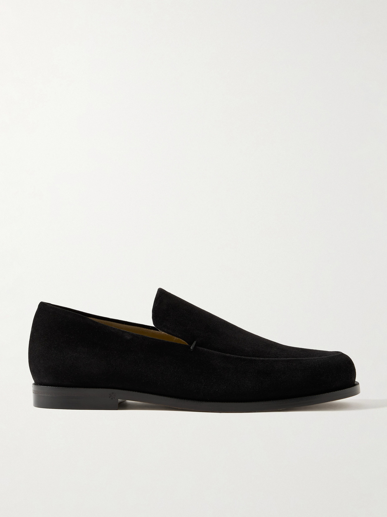 Khaite Alessio Suede Loafers In Black