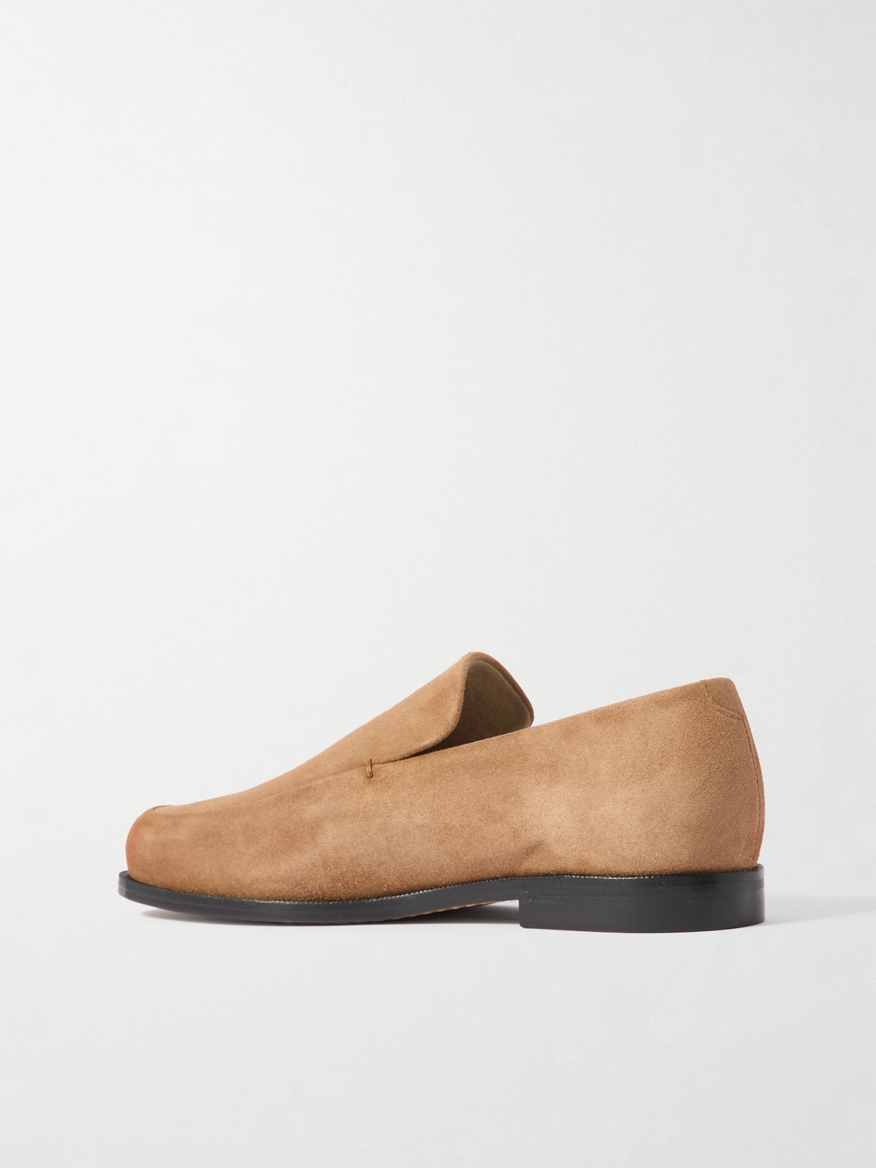 Khaite Alessio Suede Loafers In Brown
