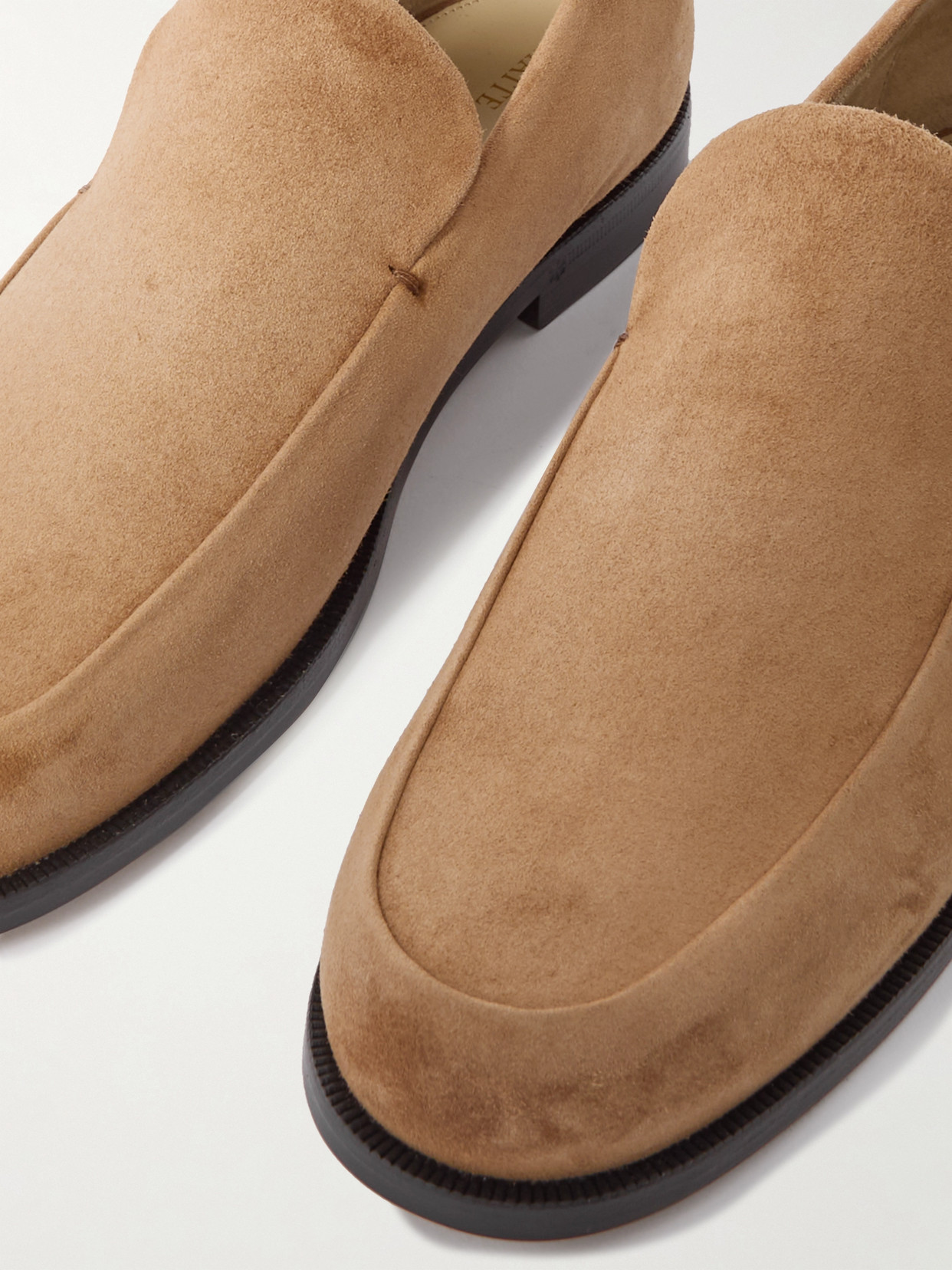 Khaite Alessio Suede Loafers In Brown