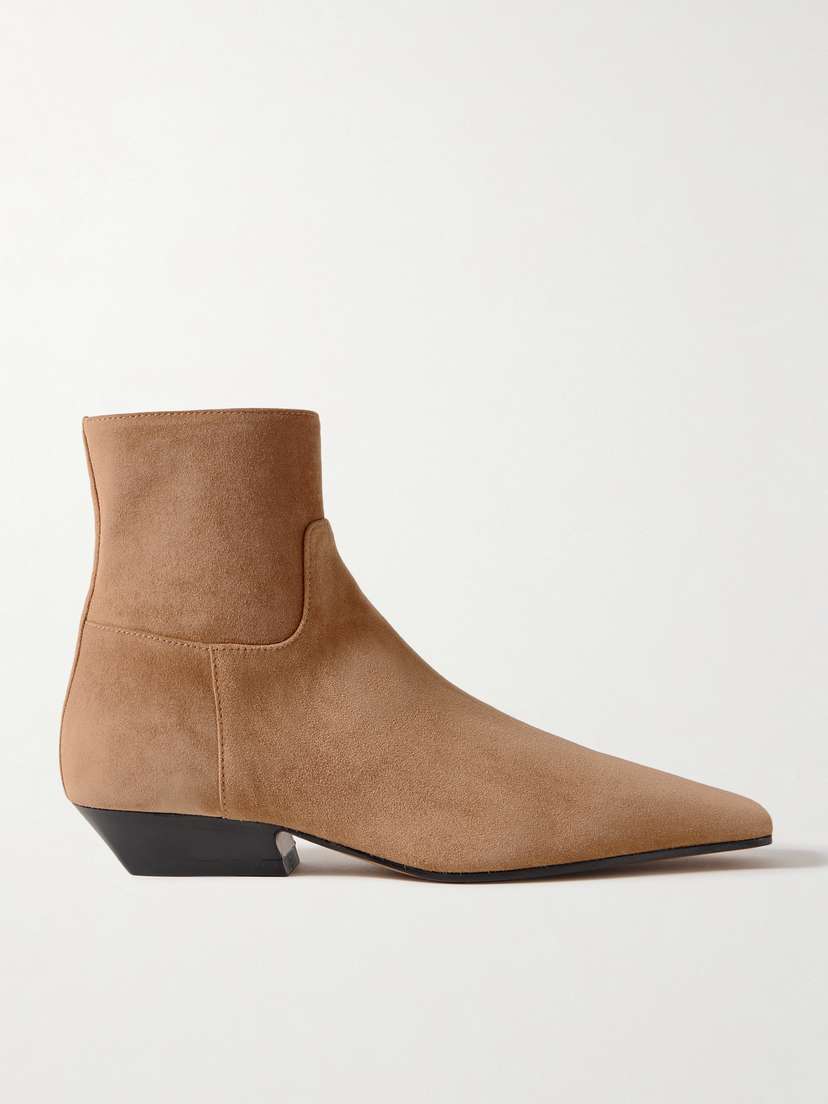 Khaite Marfa Suede Ankle Boots