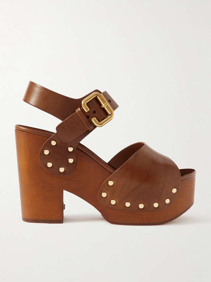 Chloé Jeannette Studded Leather Sandals