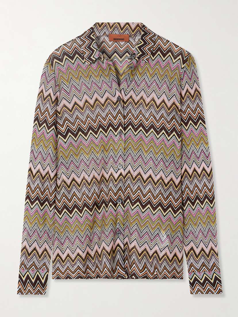 Missoni Mare Crochet-knit Shirt