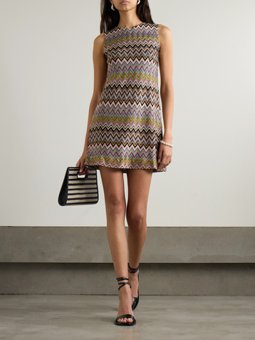 Missoni Striped knitted mini dress