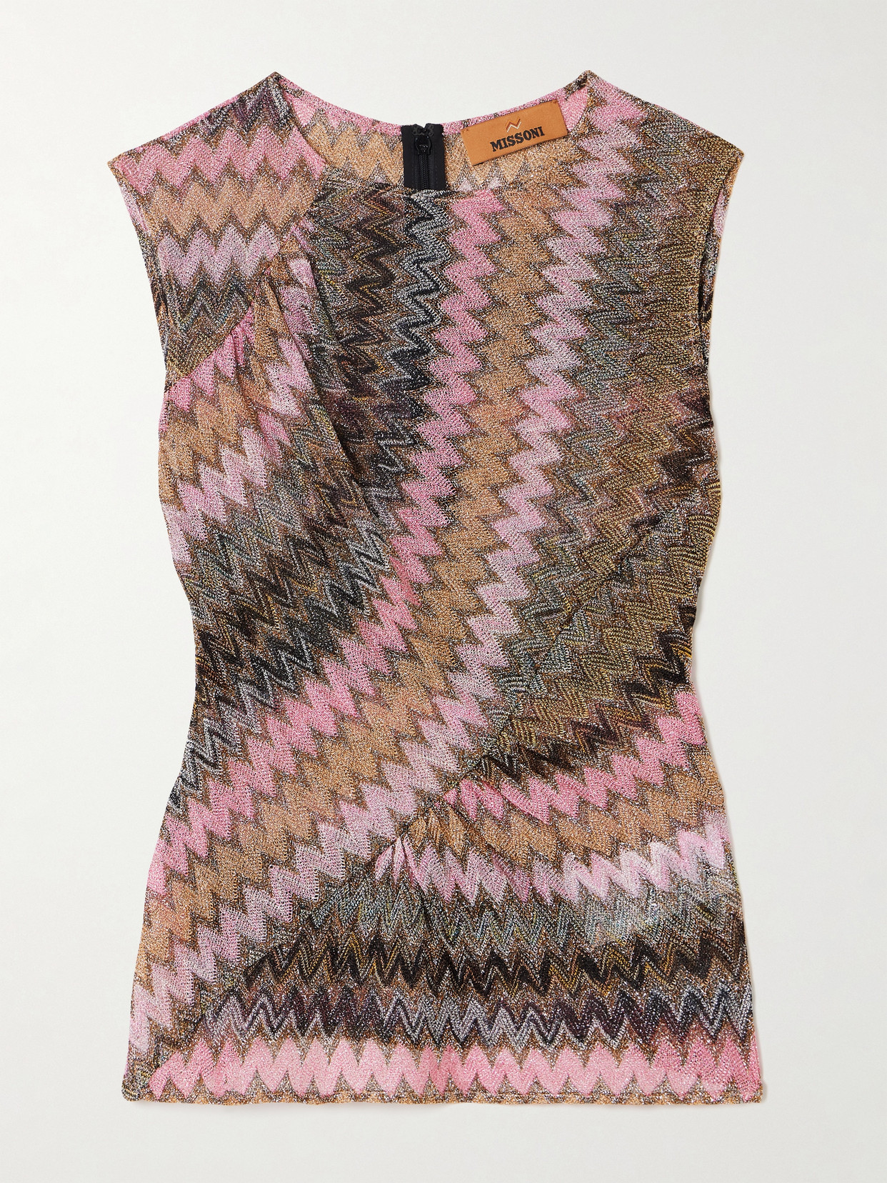 Missoni - Gathered Metallic Crochet-knit Top - Multi
