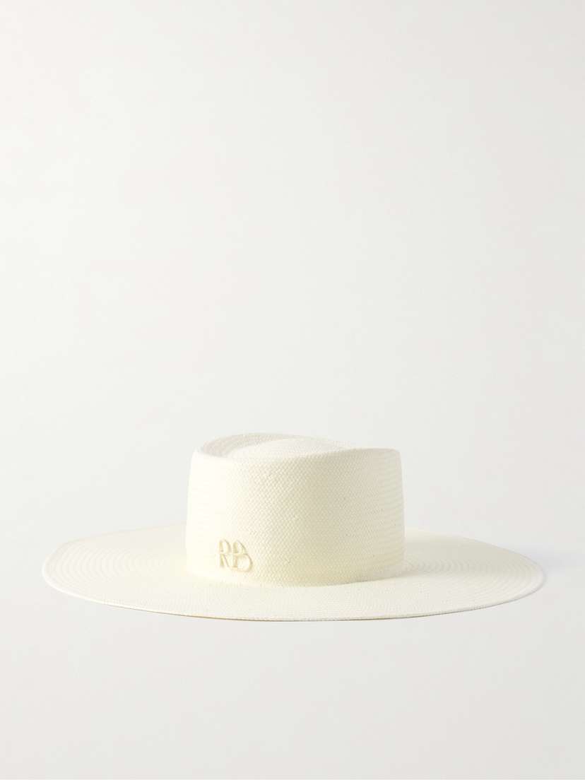 Ruslan Baginskiy Straw Sunhat And Cotton-canvas Neck Tie