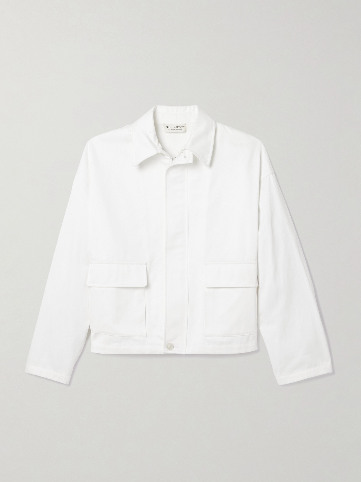 Nili Lotan Lio Denim Jacket In White