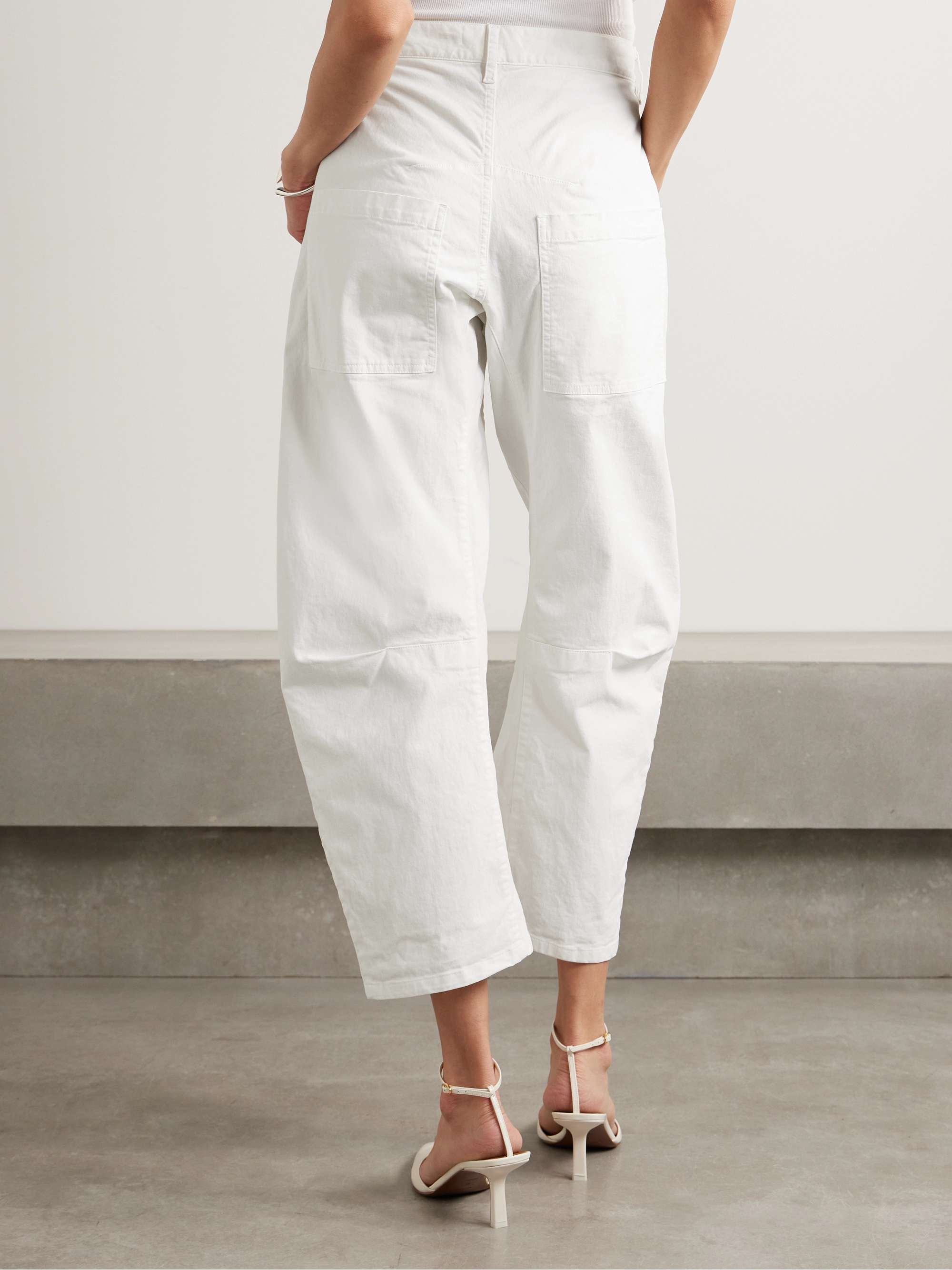 NILI LOTAN Shon cotton-blend twill tapered pants