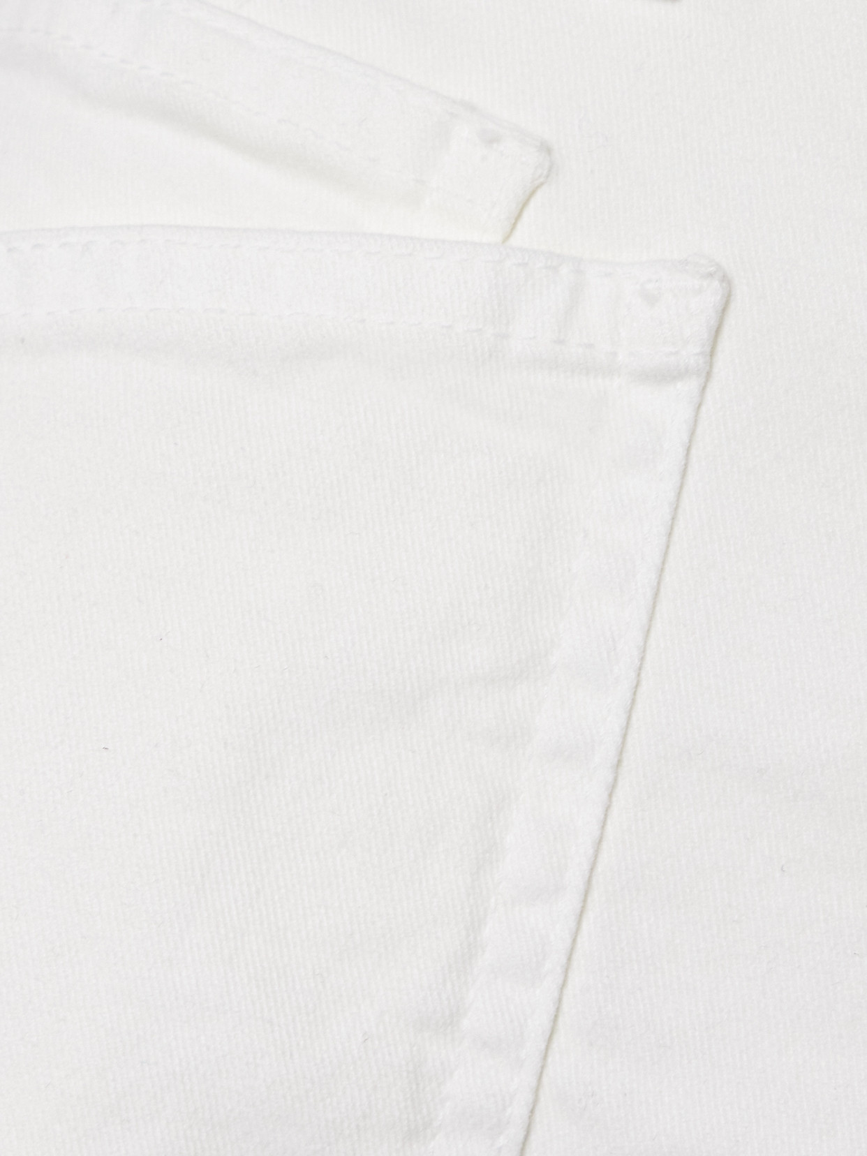 Nili Lotan Shon Cotton-blend Twill Tapered Pants In White