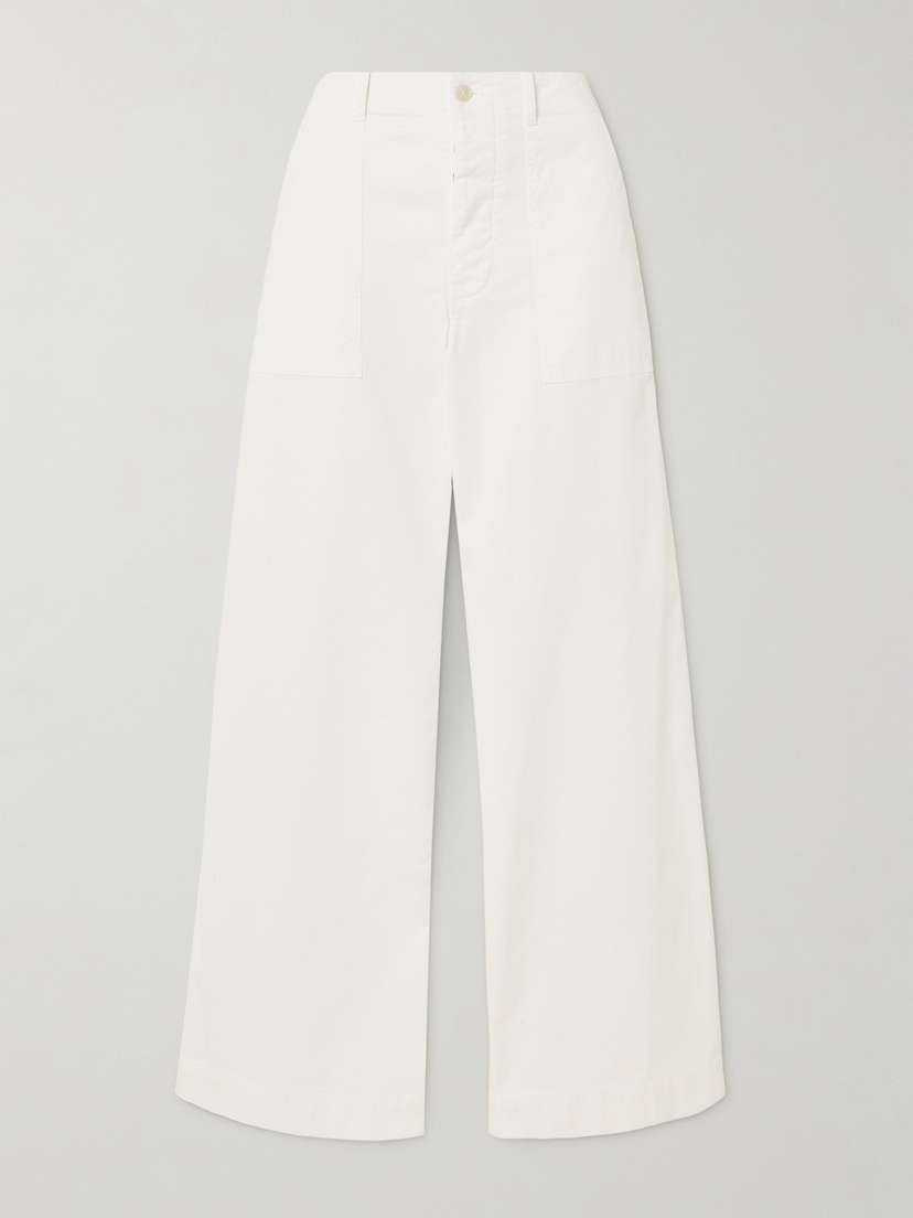 Nili Lotan Leon Cotton Straight-leg Pants