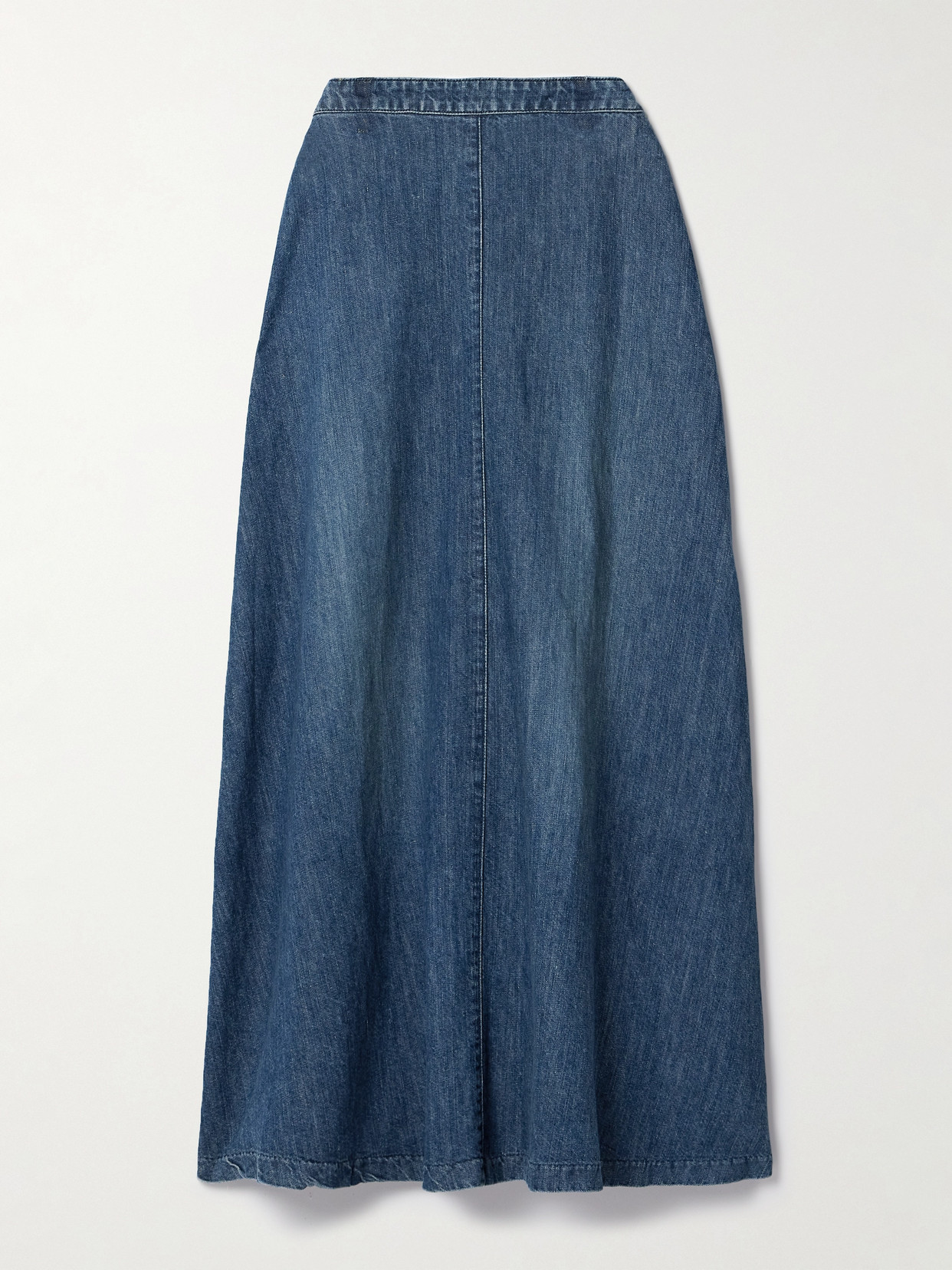 Nili Lotan Astrid Denim Maxi Skirt In Blue