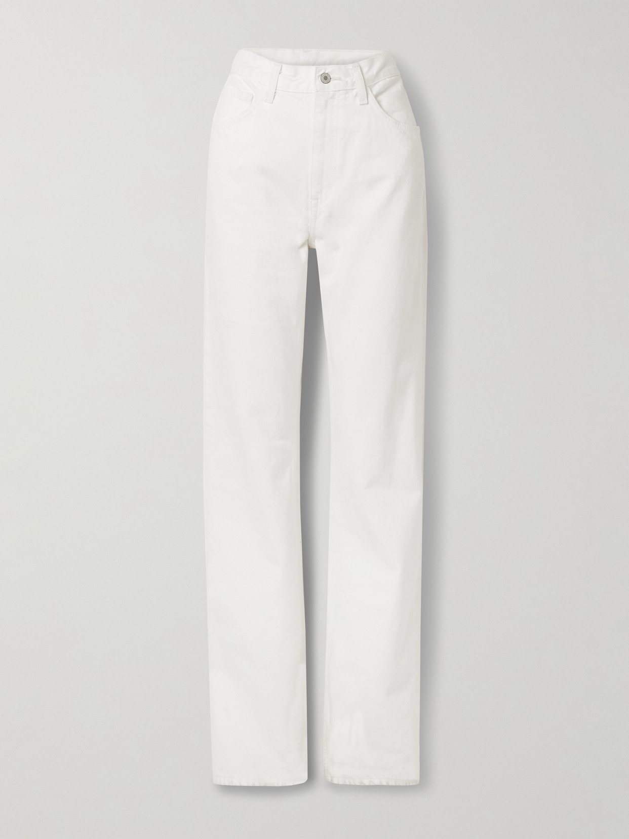 Nili Lotan Mitchell High-rise Jeans In Cream