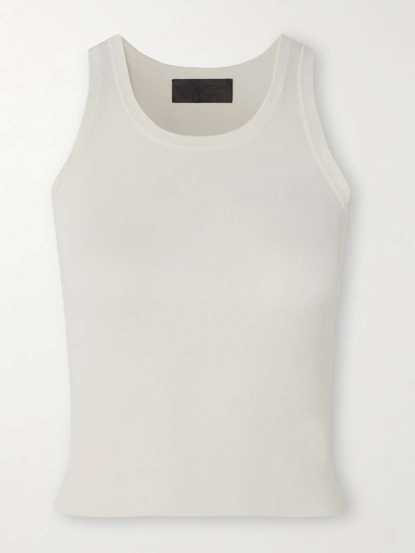 Nili Lotan Calida Ribbed Cotton-jersey Tank