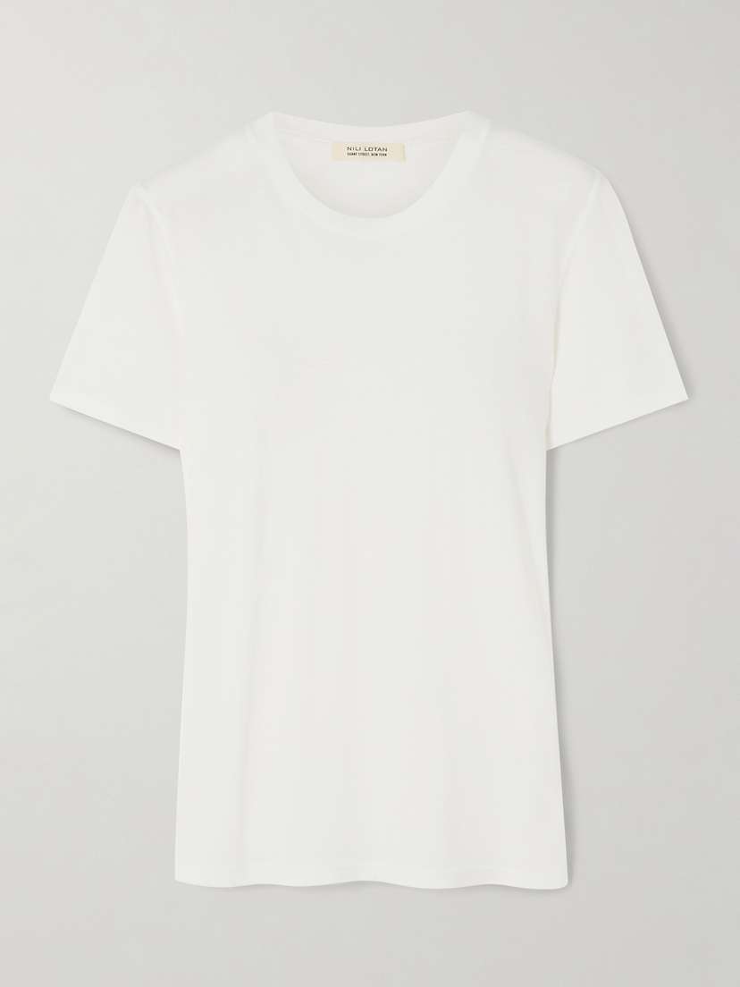 Nili Lotan Mariela Supima Cotton-jersey T-shirt -  - x large