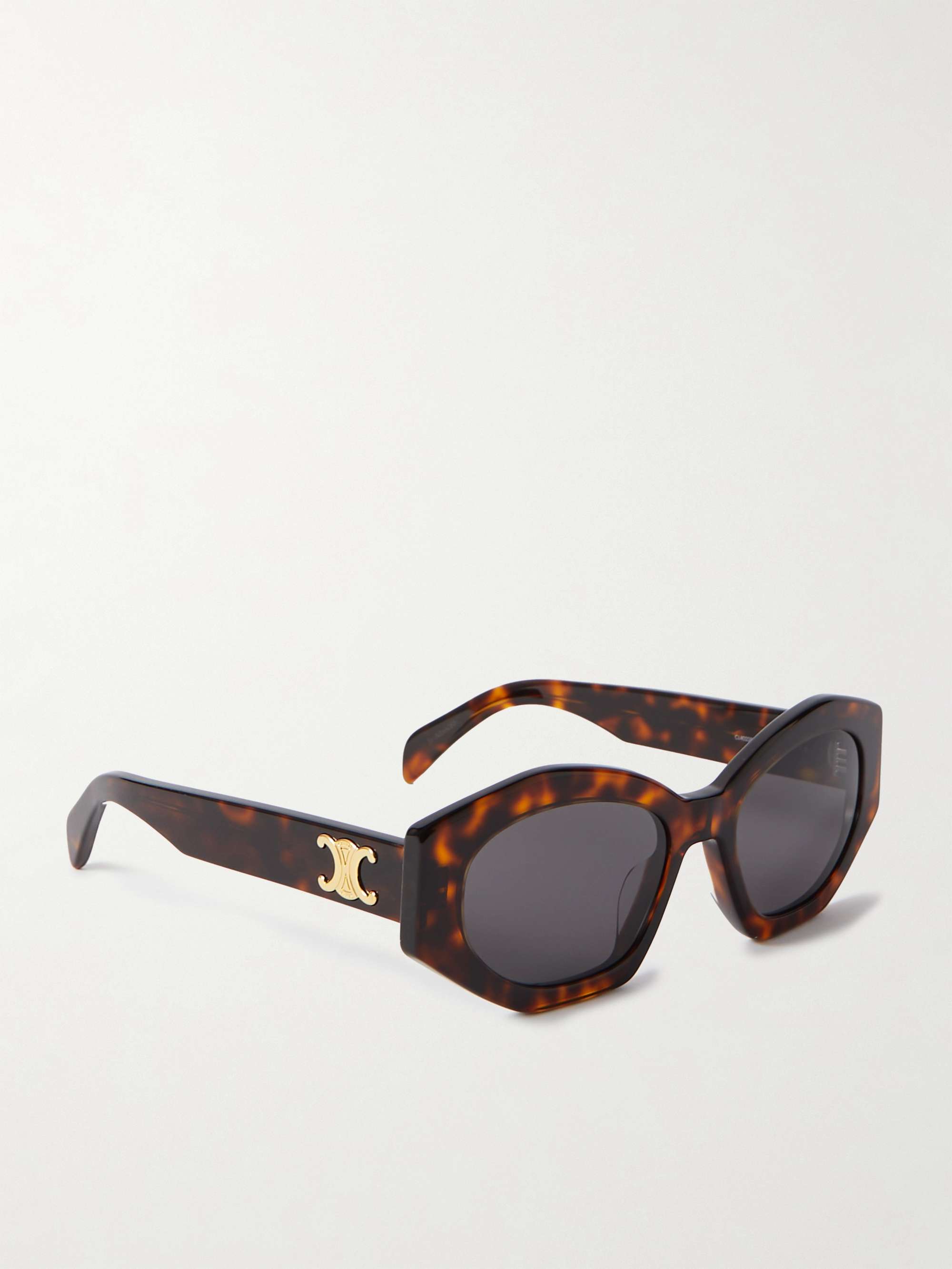 CELINE EYEWEAR Triomphe cat-eye acetate sunglasses