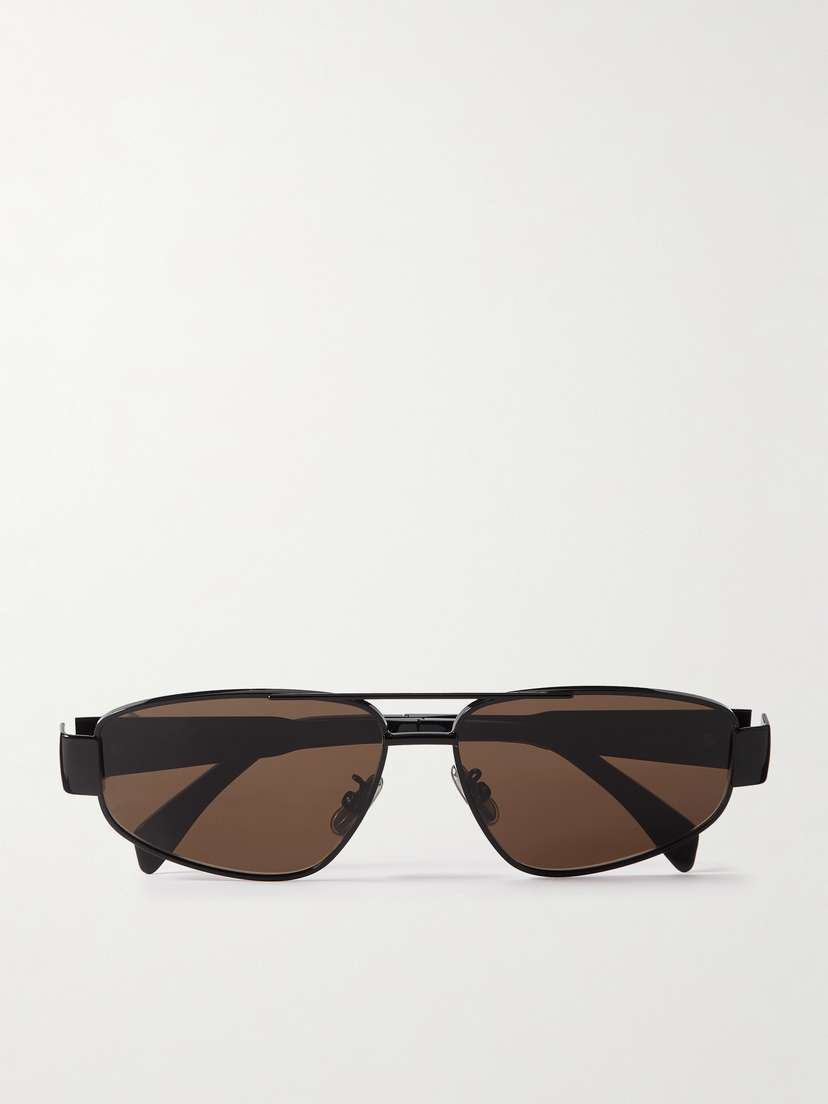 CELINE Eyewear Triomphe Aviator-style Metal And Acetate Sunglasses