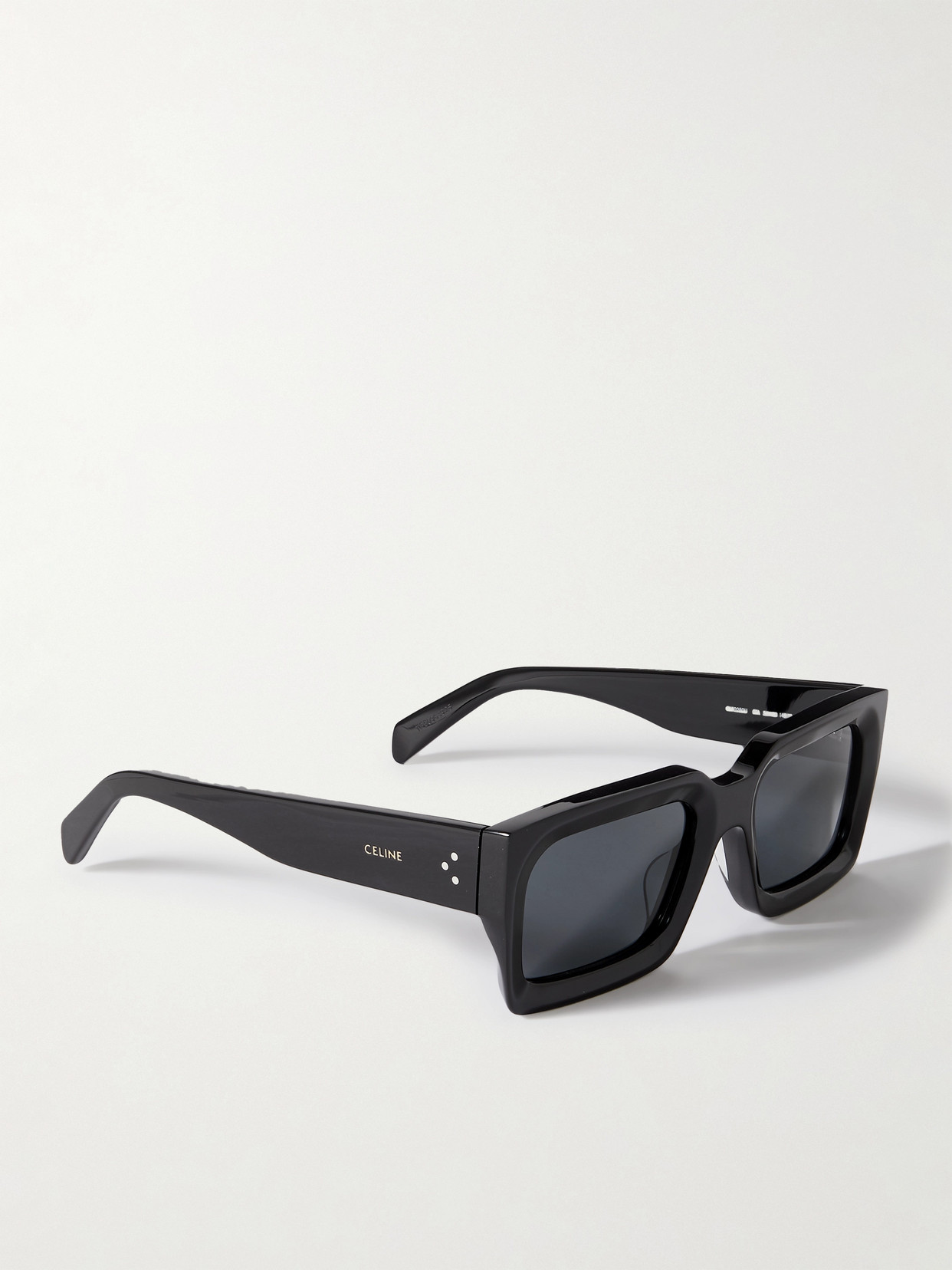 Shop Celine Bold Square-frame Acetate Sunglasses In Black