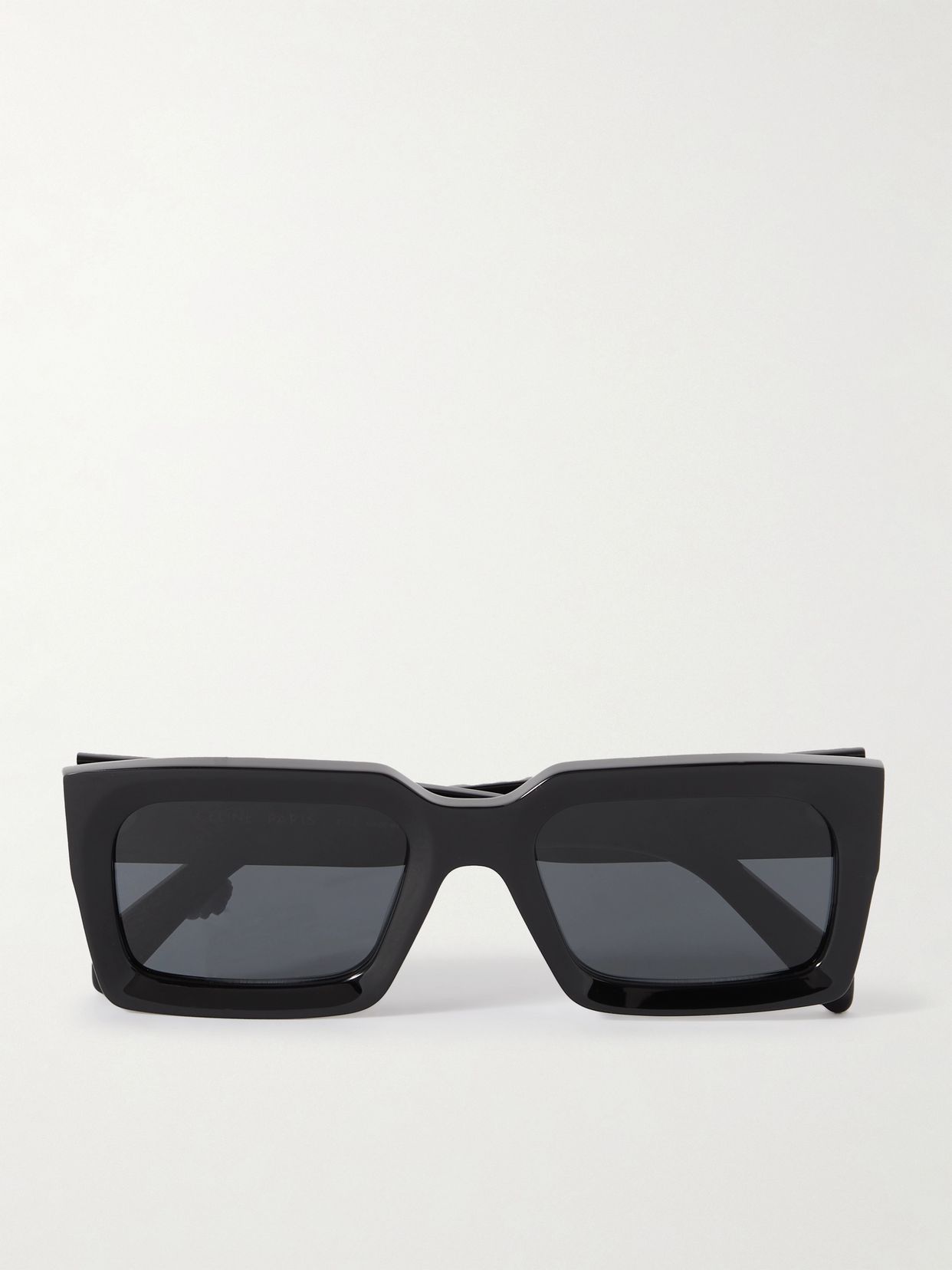 Bold square-frame acetate sunglasses