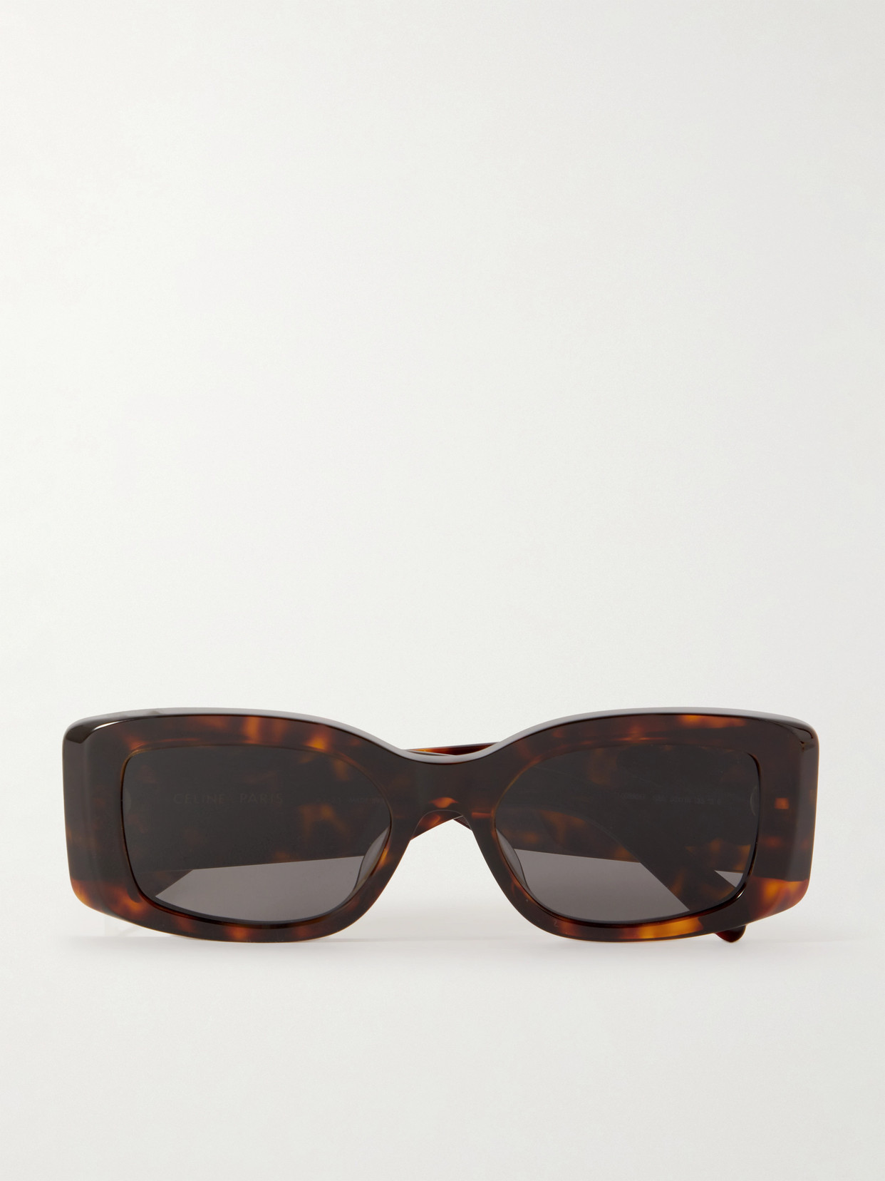 Celine Triomphe Oversized Square-frame Tortoiseshell Acetate Sunglasses In Brown